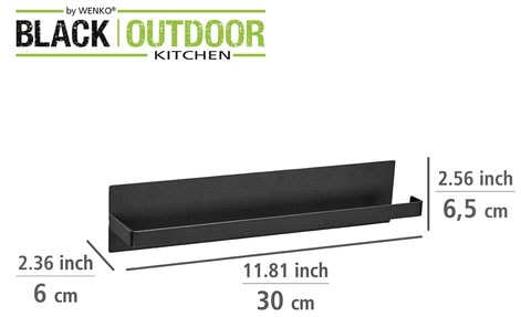 WENKO Wandrollenhalter »Modell Ima«, (Set, 2 St.), magnetischer Küchenrollenhalter und Hakenleiste