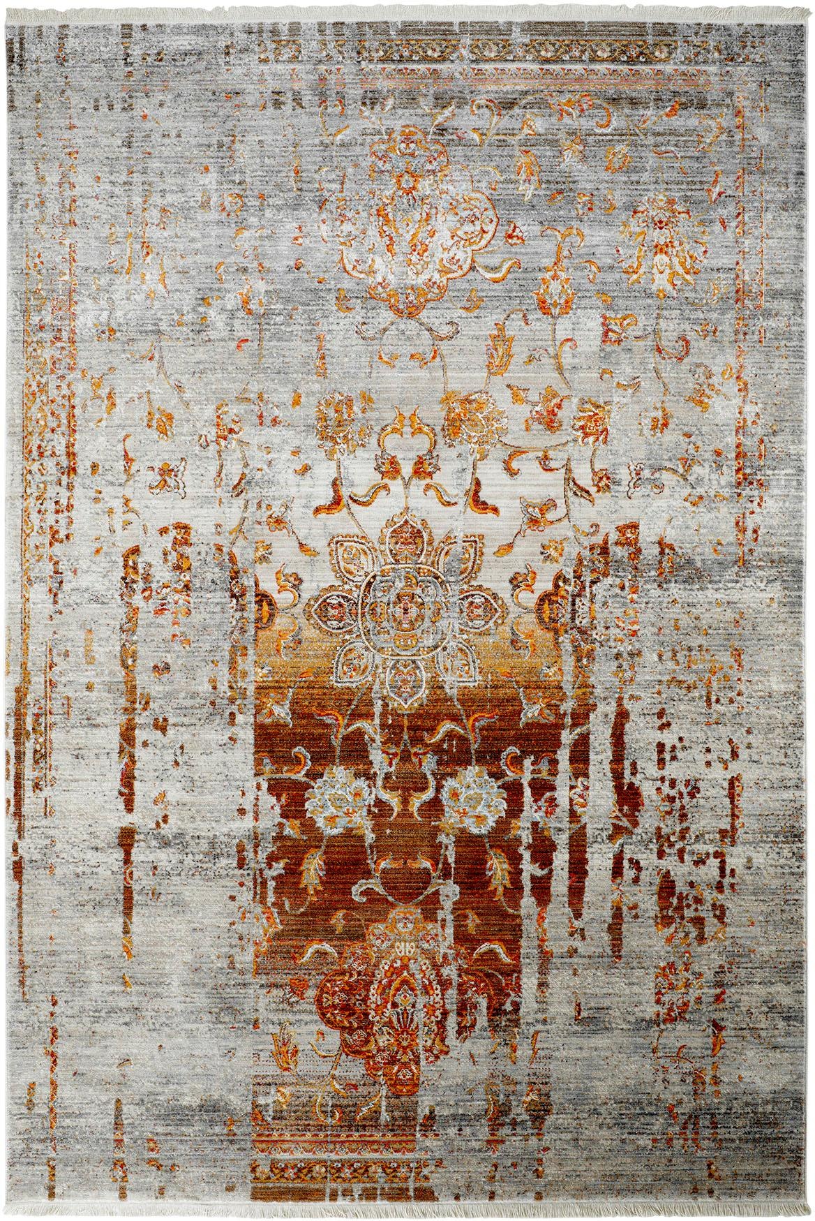 Obsession Teppich »My Laos 453« rechteckig 14 mm Höhe modernes Vintage Design, mit Fransen