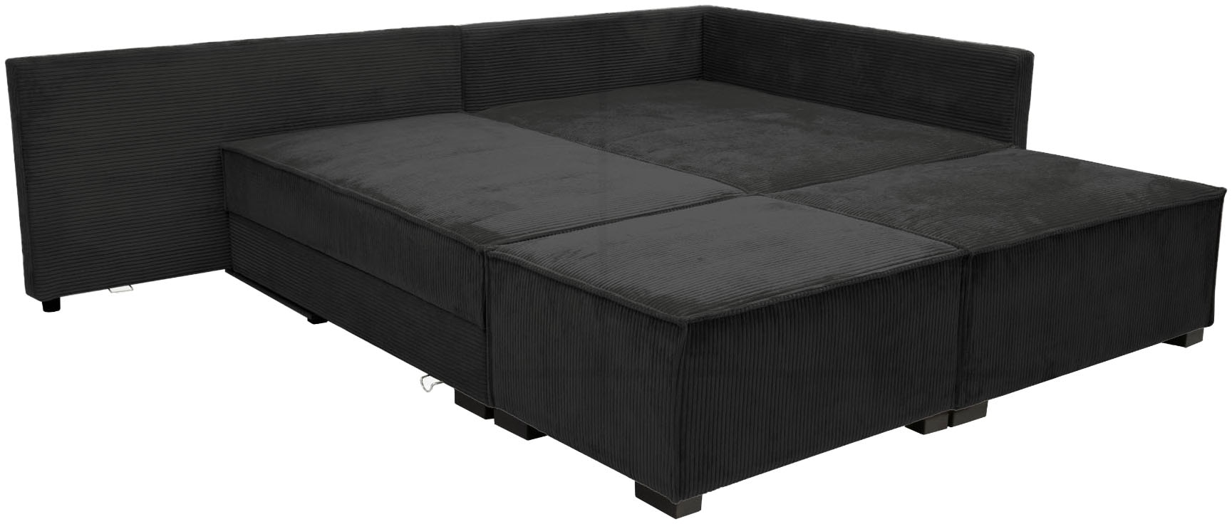 Home affaire Ecksofa »Night & Day L-Form, Breite 316 cm mit Dauer-Schlaffunktion« inkl. Bettfunktion, Bettkasten und Keder, Boxspringbett 180x200 cm