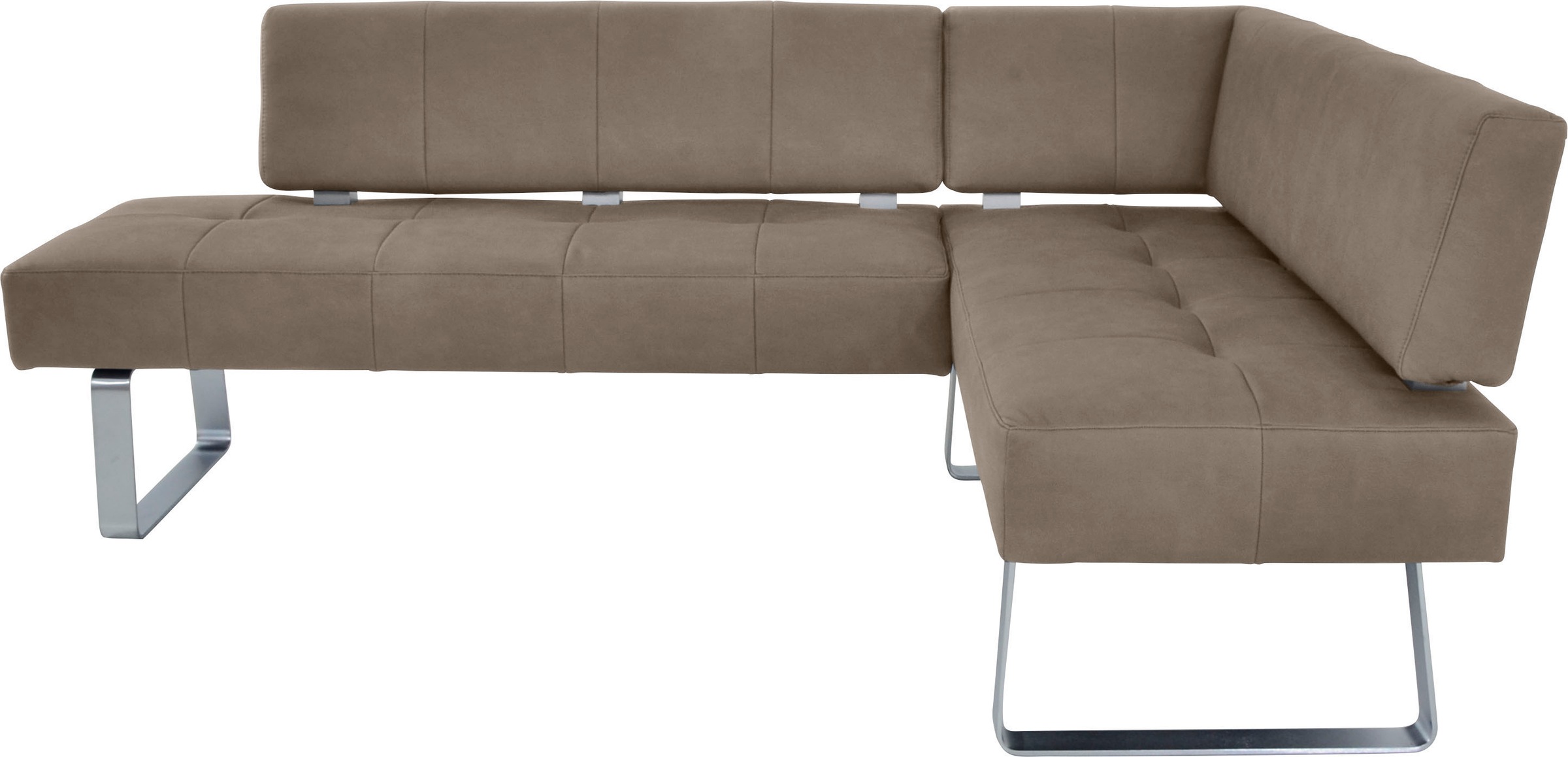 K+W Komfort & Wohnen Eckbankgruppe »Spider II«, (Set, 4 tlg.), langer Schenkel 227cm, 2 Freischwinger, Auszugstisch in Breite 130 cm