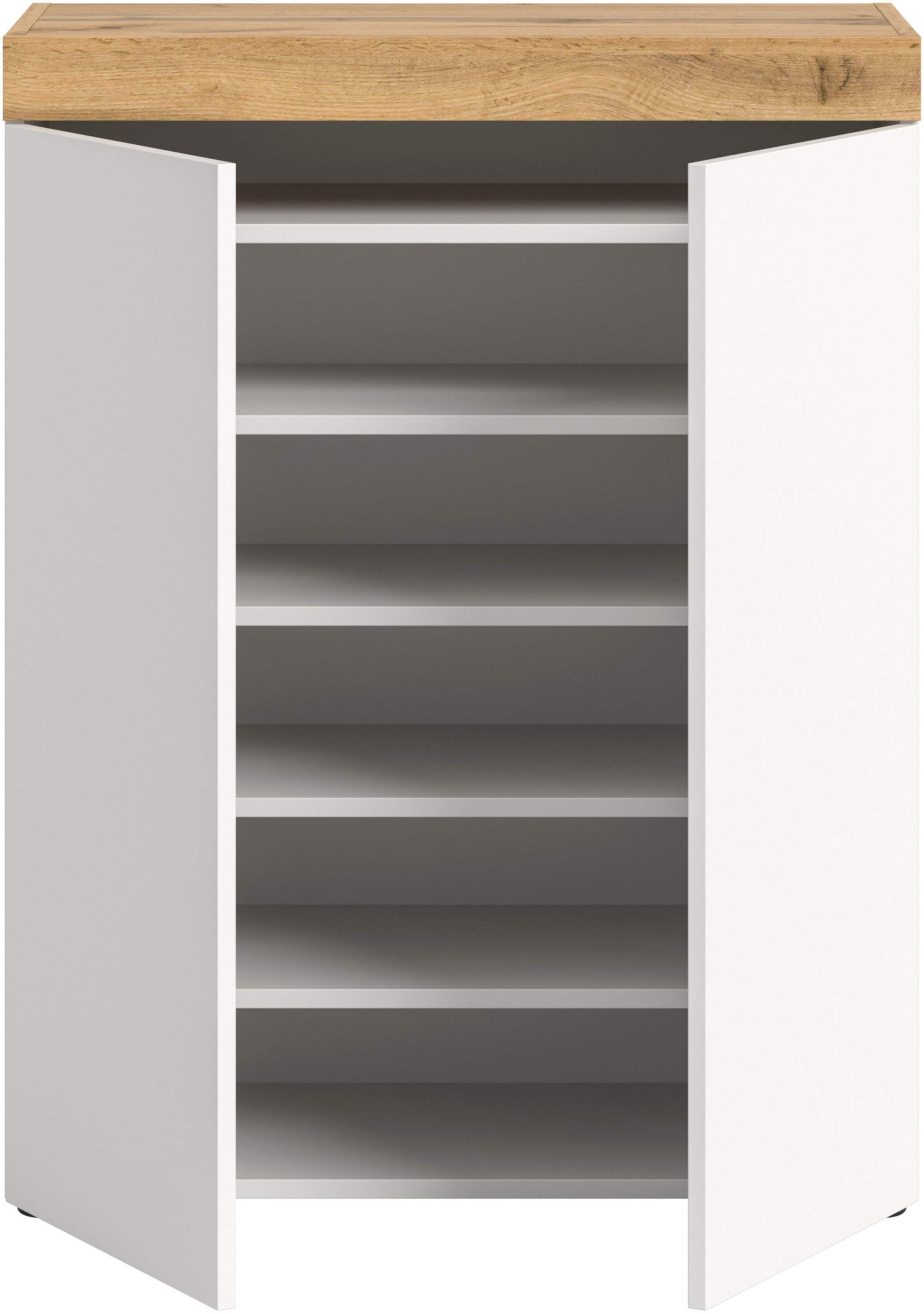 OTTO home Schuhschrank »MAMBO, TOPSELLER!, Breite 77cm, stehend & hängend, push-2-open« 2 farbige Ausführung, 1 Stk. tlg. Schuhschrank, Schuhkommode, Flur, Diele