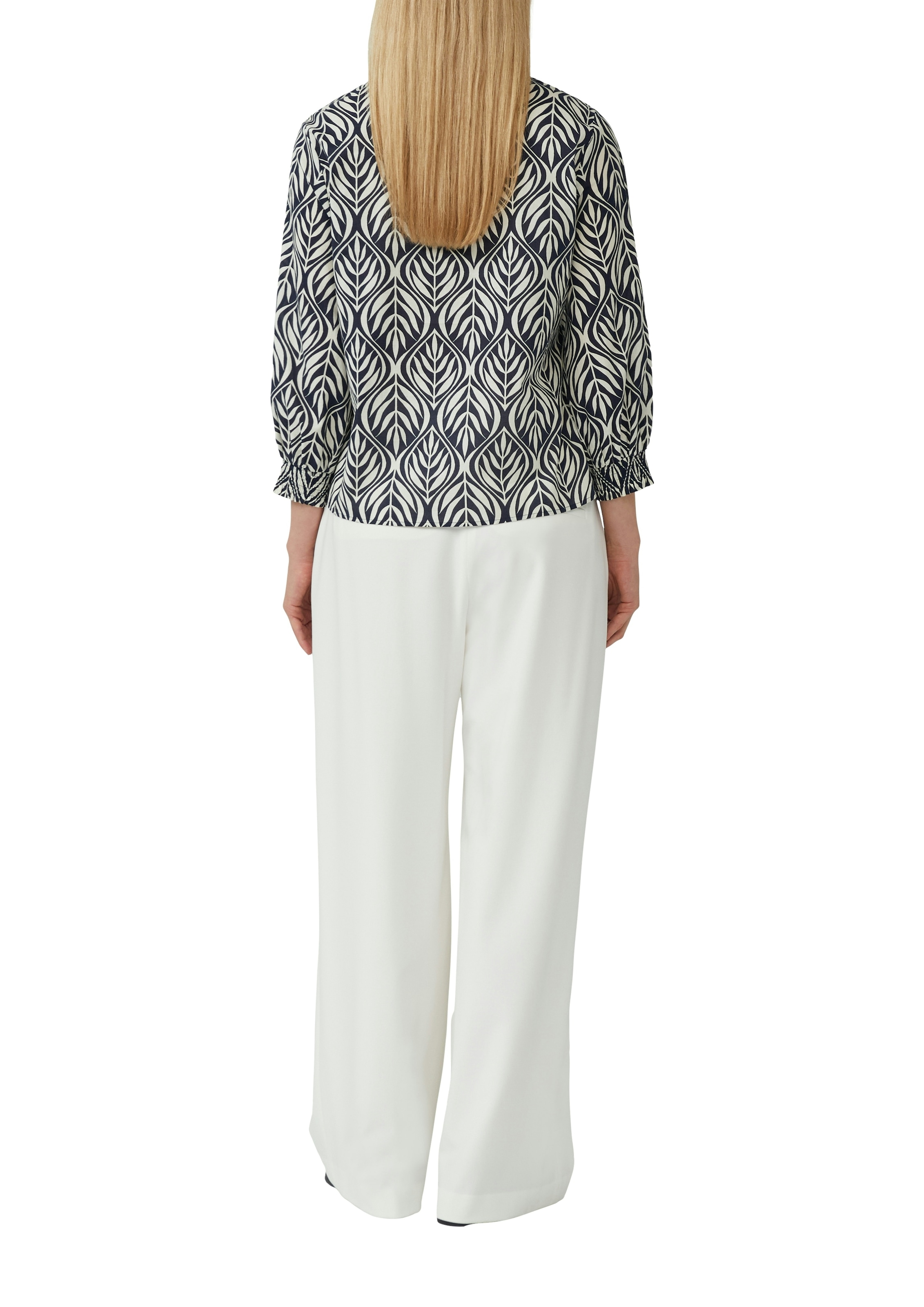 s.Oliver BLACK LABEL Langarmbluse mit All-Over Print