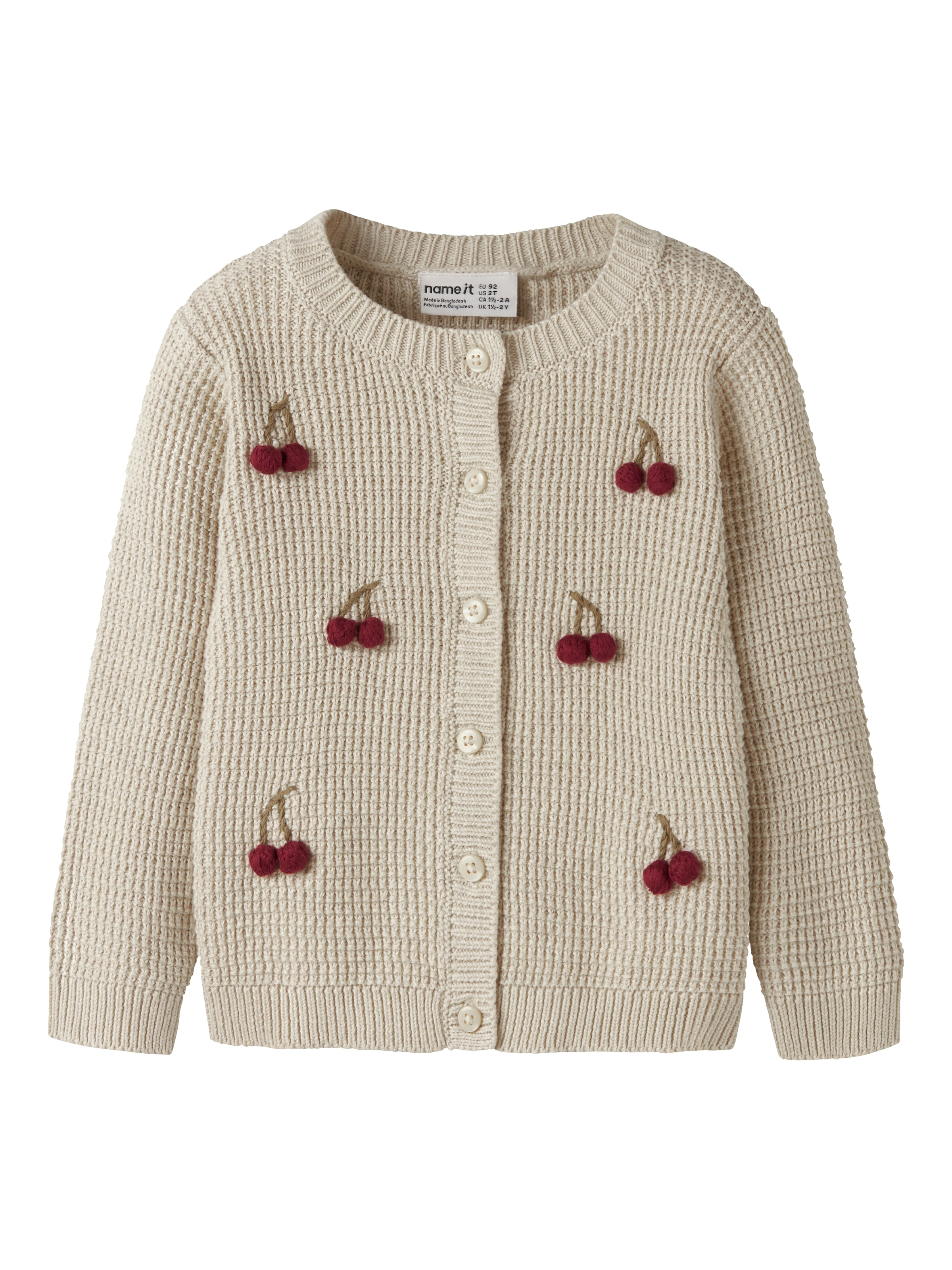 Name It Strickjacke »NMFOSIE LS KNIT CARD BOX« Baumwolle, regular fit