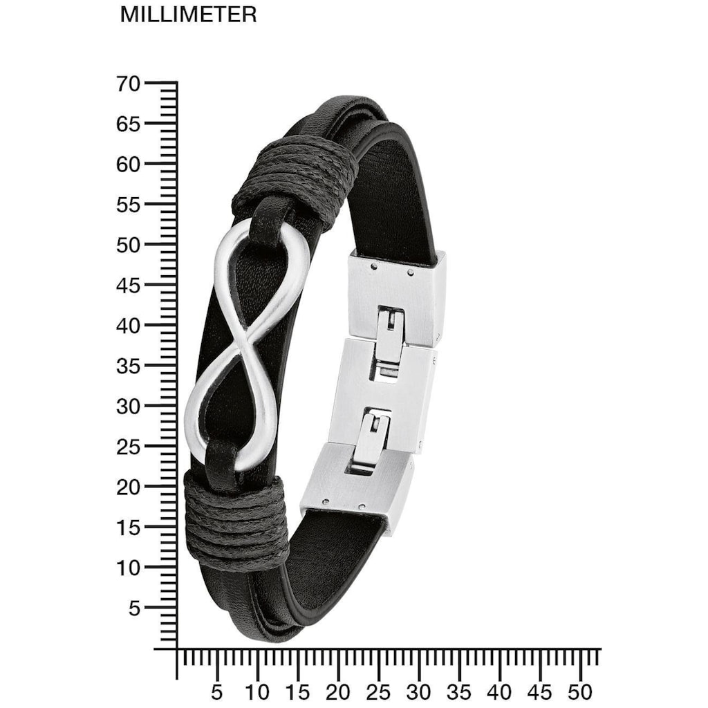 s.Oliver Lederarmband »Hauptkollektion - Infinity/Unendlichkeitsschleife, 2026136«