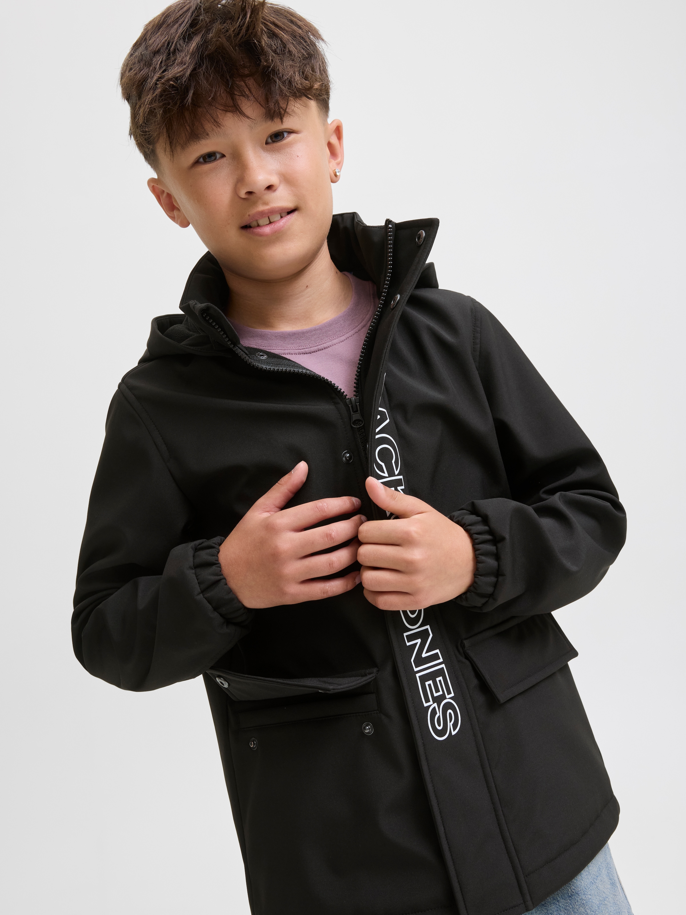 Jack & Jones Junior Softshelljacke »JJEMATT SOFTSHELL HOOD SN JNR« mit Kapuze