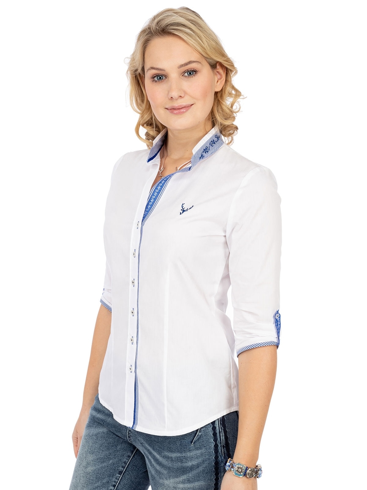 OS-Trachten Trachtenbluse »Trachtenbluse 450012-3684«