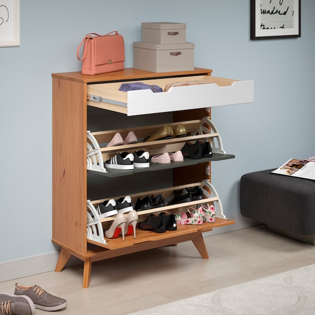 INTER-FURN Schuhschrank »Scandik«, kleiner Schuhschrank mit 2 Klappen  bestellen | UNIVERSAL