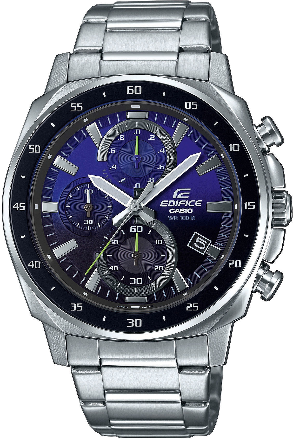 CASIO EDIFICE Chronograph »EFV-600D-2AVUEF«, Quarzuhr, Armbanduhr, Herrenuhr, Stoppfunktion, bis 10...