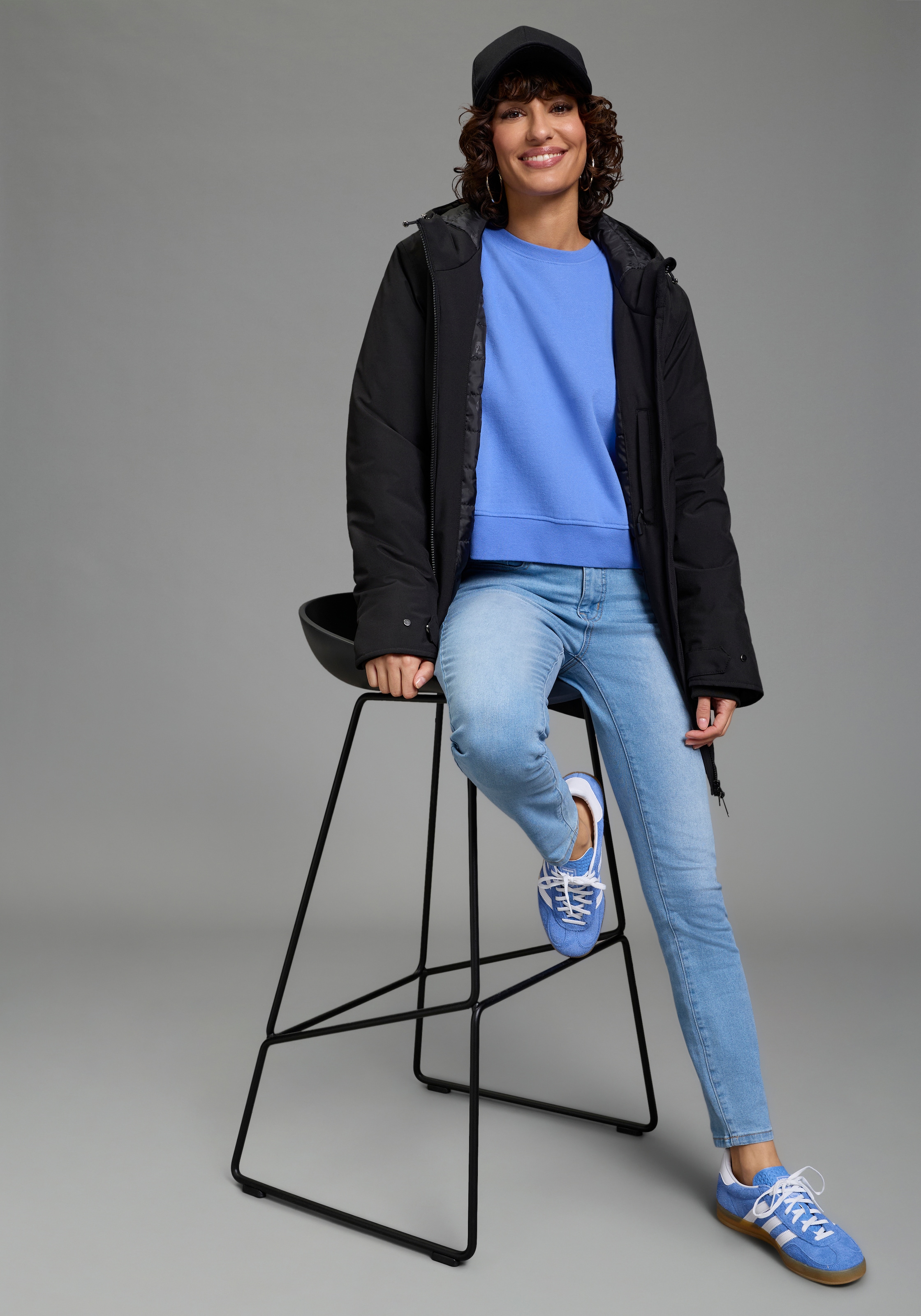 Polarino Funktionsjacke mit Kapuze Wärmend, winddicht, wasserabweisend, Übergangsjacke