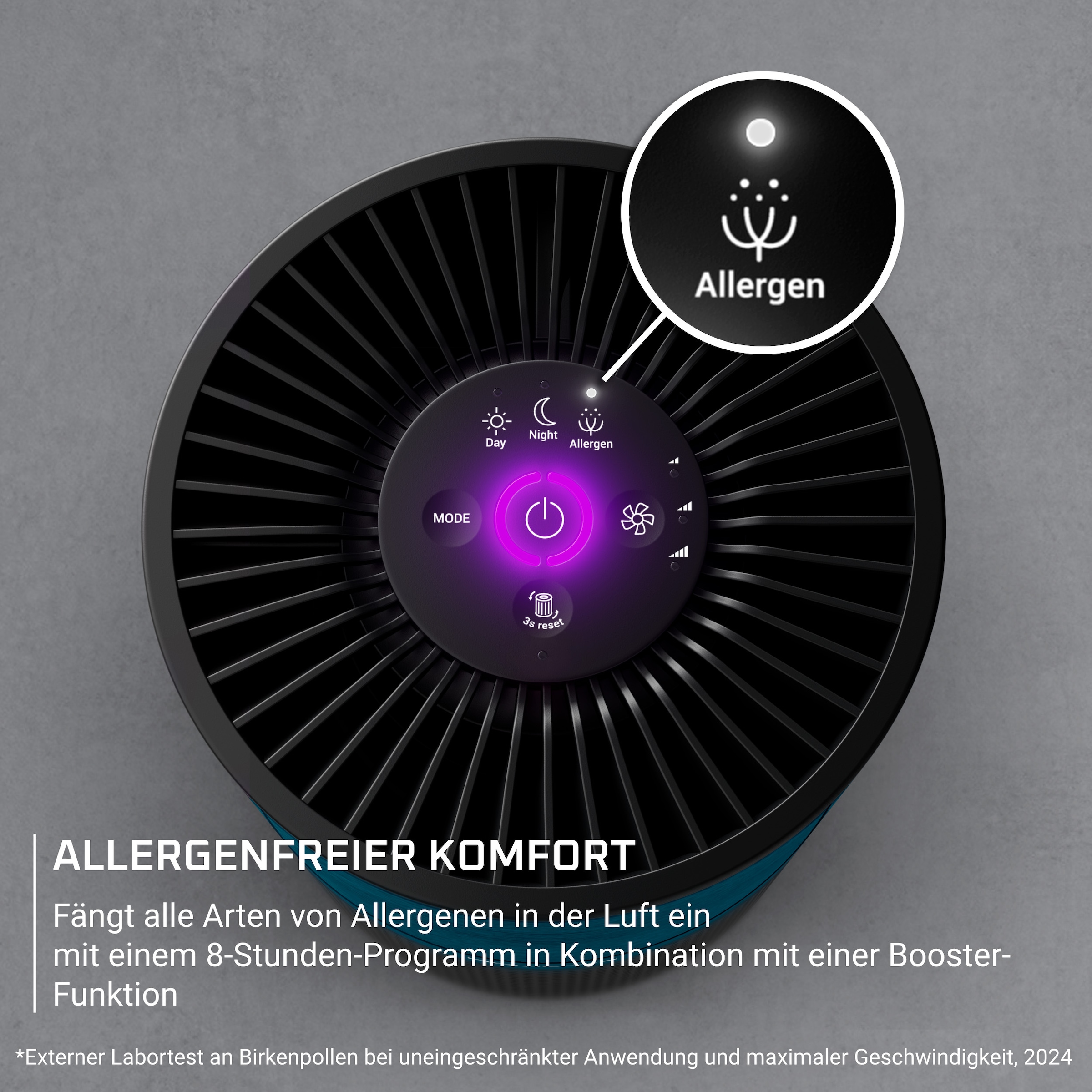 Rowenta Luftreiniger »Pure Air Compact, Echtzeit-Luftqualitätsanzeige« für 52 qm Räume 3-in-1 Filterung, Energieeffizienter Luftreiniger mit Digitalmotor