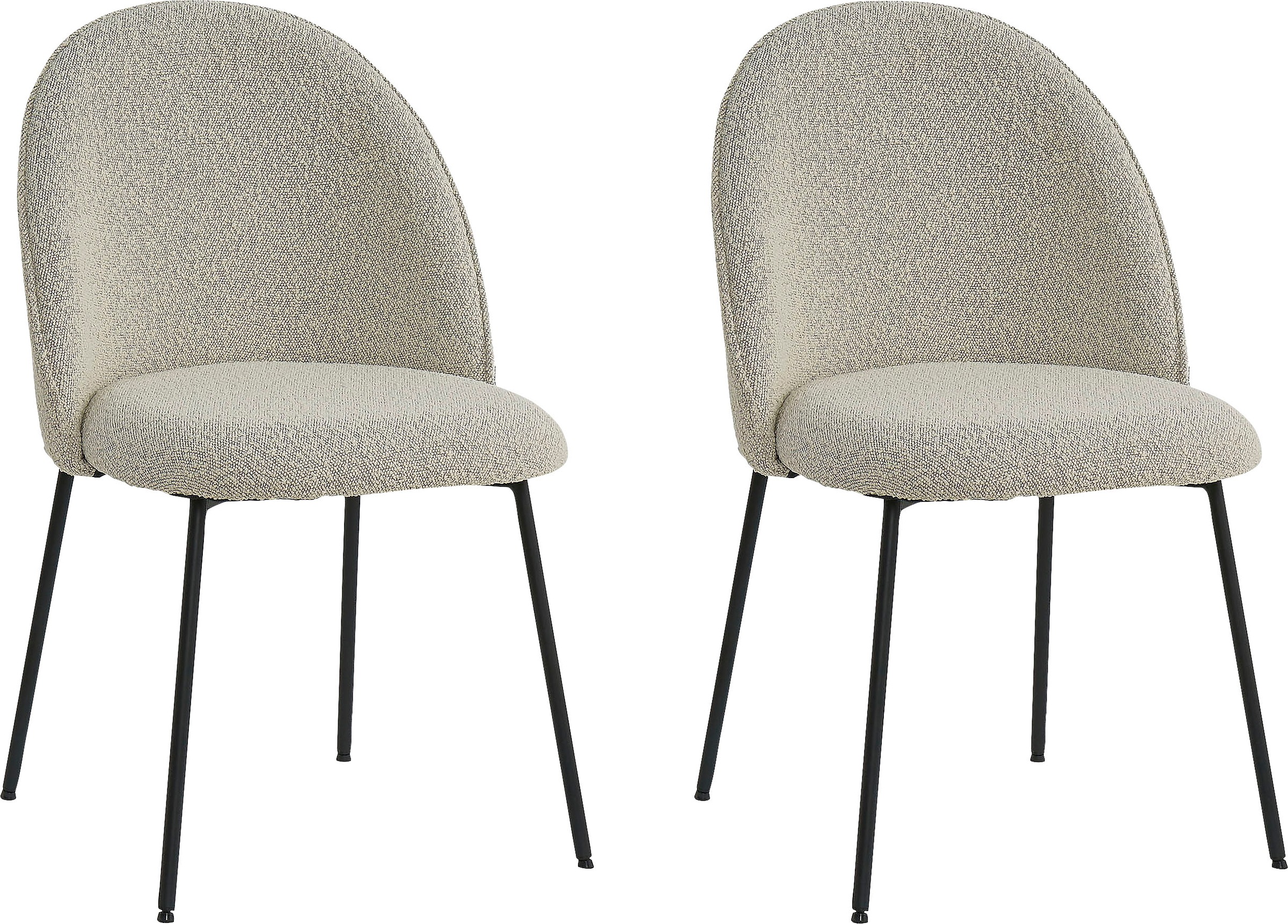 TOM TAILOR HOME Polsterstuhl (Set) 2 Stk.mit abgerundeter Rückenlehne