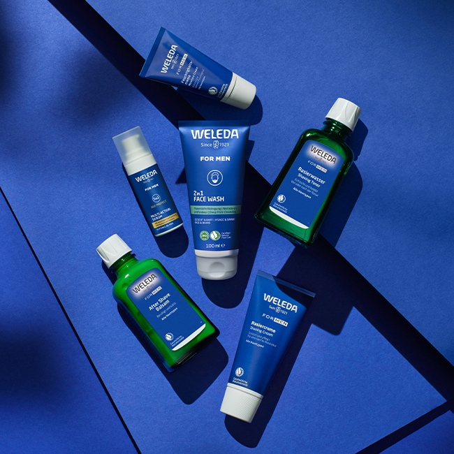 WELEDA Gesichtsserum »Weleda For Men 5in1 Multi-Action Serum« für 24h Feuchtigkeit, mindert Falten & strafft, fettfrei