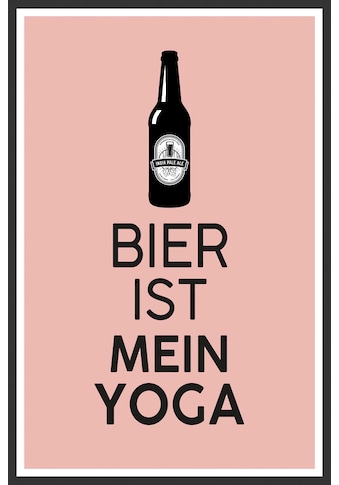 queence Metallbild »Bier Yoga«, Sprüche, (1 St.) kaufen
