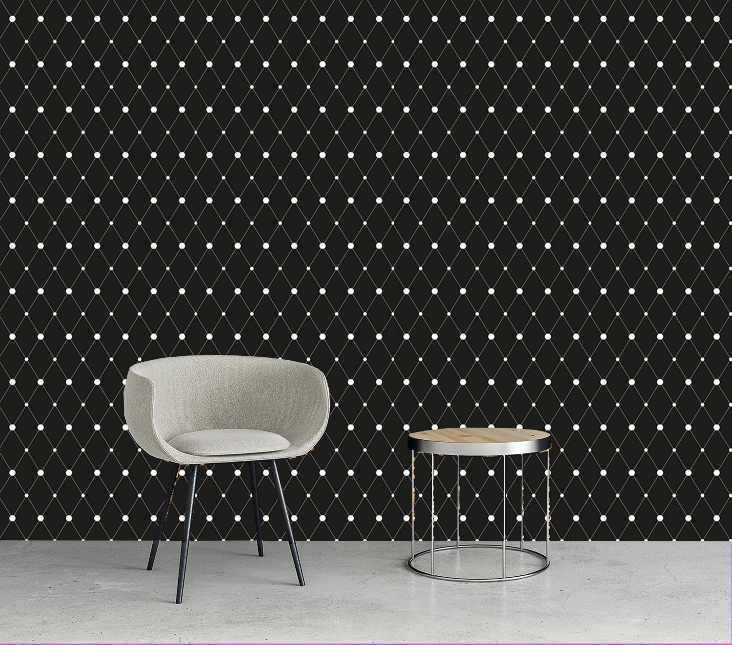queence Vinyltapete »Sarita« 3D-Optik | Motiv | bedruckt | gemustert | gepunktet glatt 90x250cm, selbstklebend, kinderleichte Anbringung, , Sticker