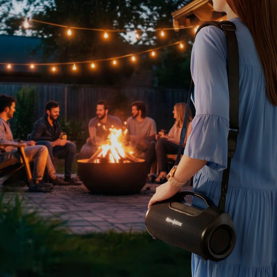 Hama Bluetooth-Lautsprecher »Bluetooth-Lautsprecher 60W (App, Party Box wasserfest IPX6, PowerPack)« (A2DP Bluetooth App-Steuerung | Kabellos | Powerbank 160 W) Outdoor, tragbar, App-Steuerung, kabellos, Ladefunktion
