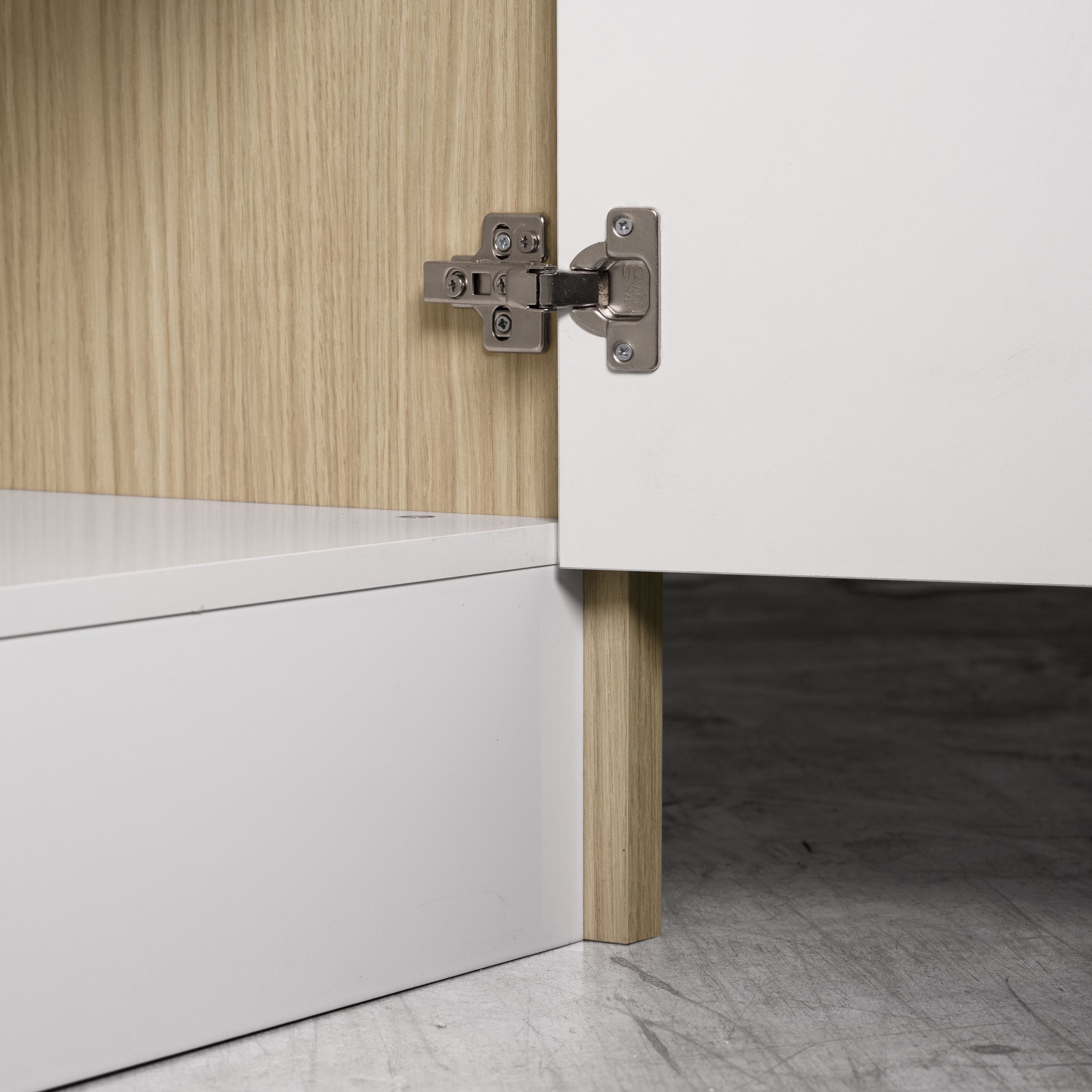 KOCHSTATION Küchenzeile »Luna, Küchenblock, Kücheninsel, Hängeschrank, Made in Italy« 3er-Set, Metallgriffe, Soft-Close-Funktion, inklusive Spüle