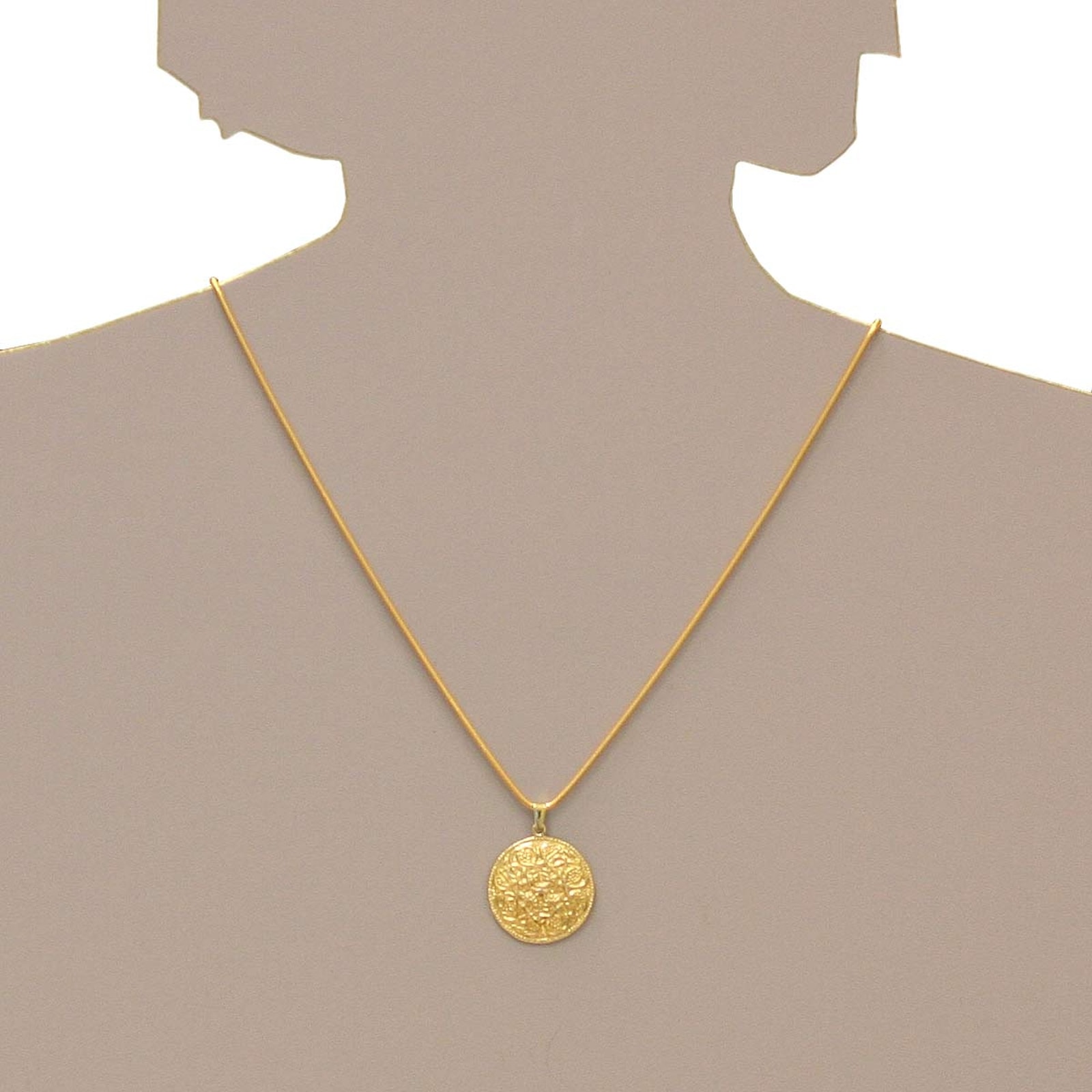 OSTSEE-SCHMUCK Kettenanhänger »- Hiddensee 26 mm rund - Silber 925/000, vergoldet - ,« ()