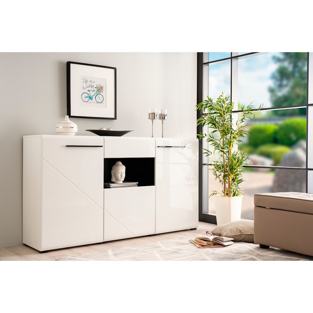 INOSIGN Sideboard »Trentino«, Briete ca. 173 cm, Soft-Close-Funktion, Hochglanzfronten