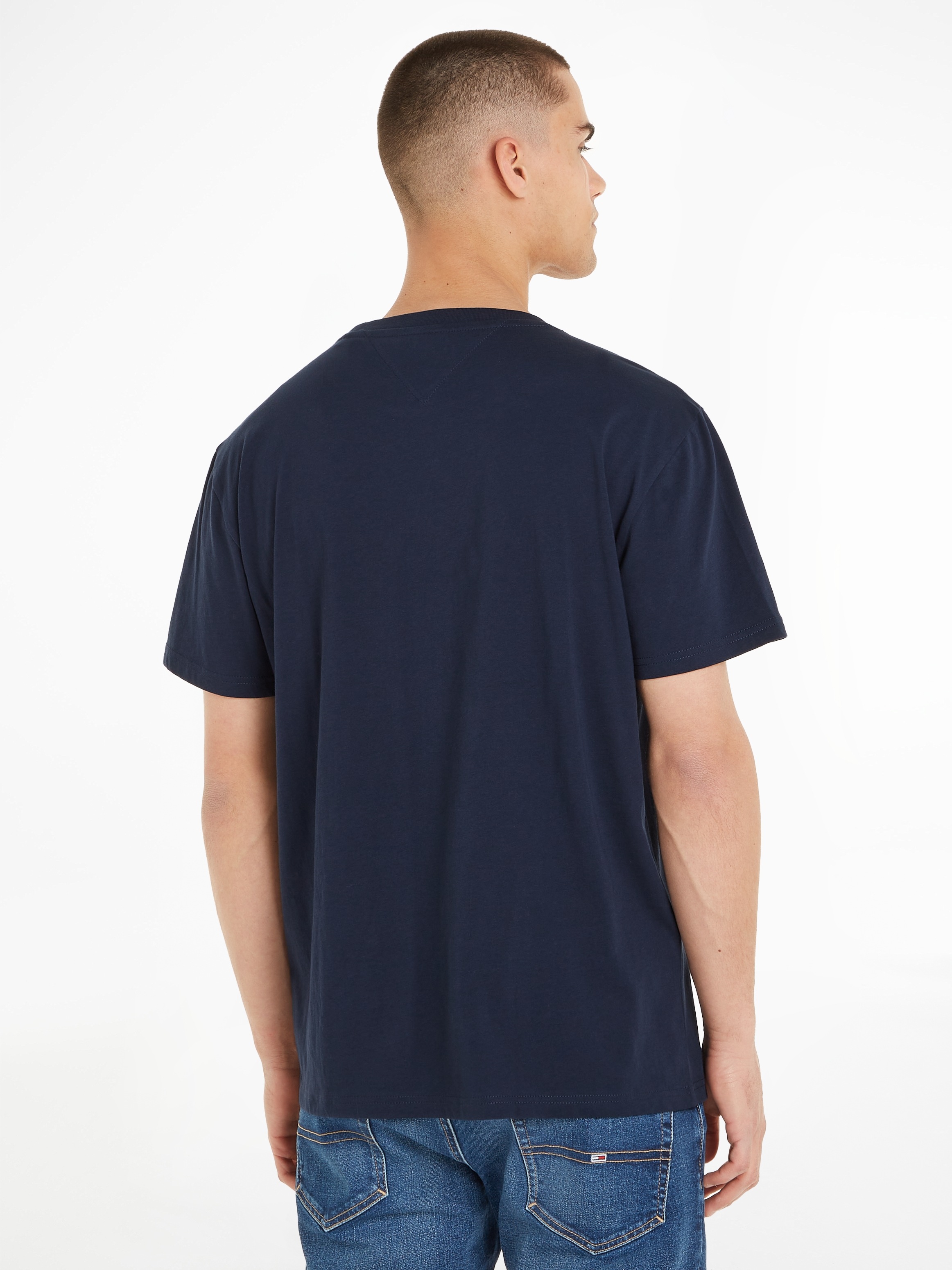 Tommy Jeans T-Shirt »TJM SLIM 2PACK S/S FLAG DNA TEE«, (Packung, 2er), mit großem Logodruck auf der Brust