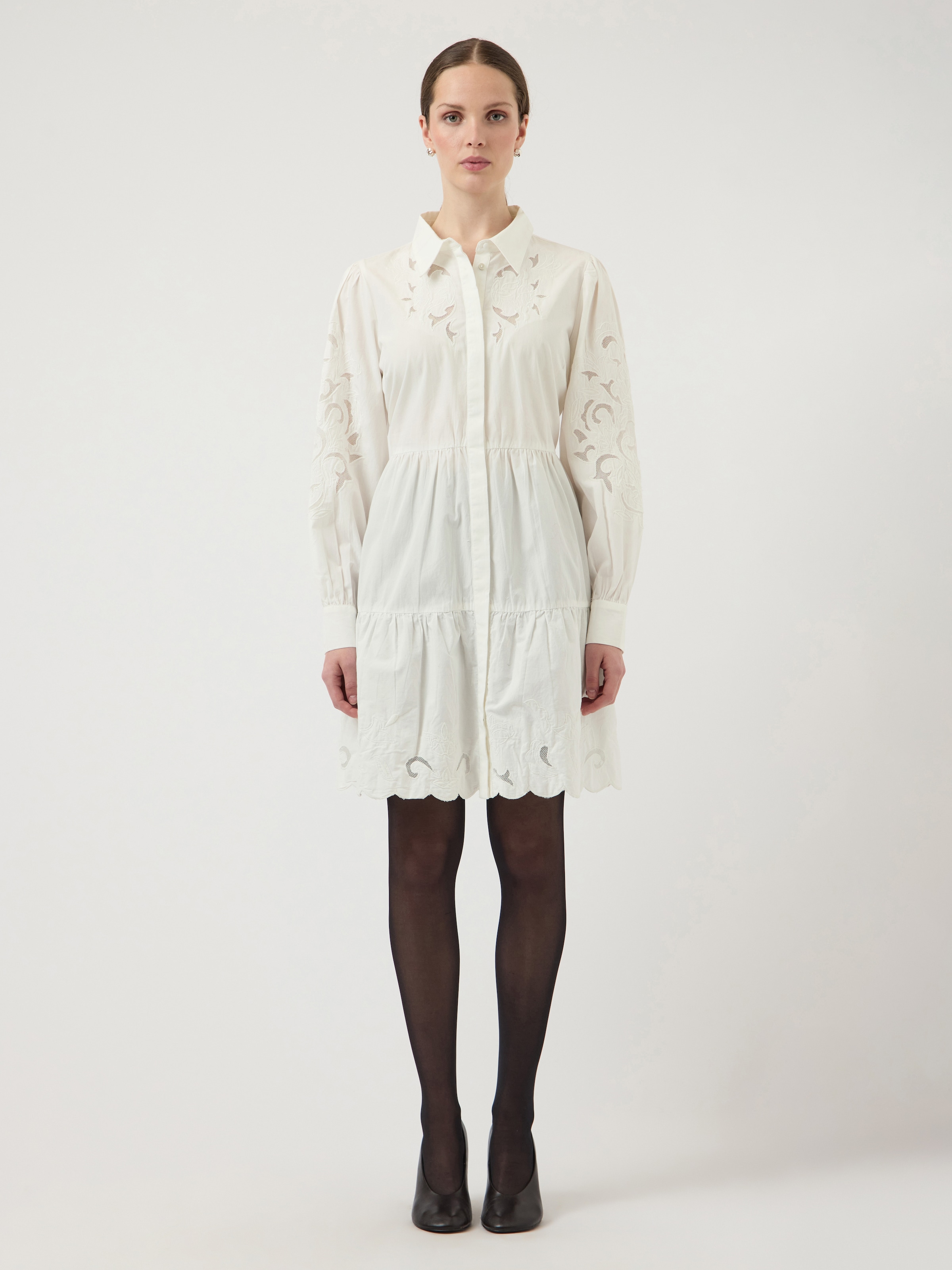 Y.A.S Blusenkleid »YASZIMIA LS SHIRT DRESS S. NOOS« Sommerkleid, loose fit, Baumwolle