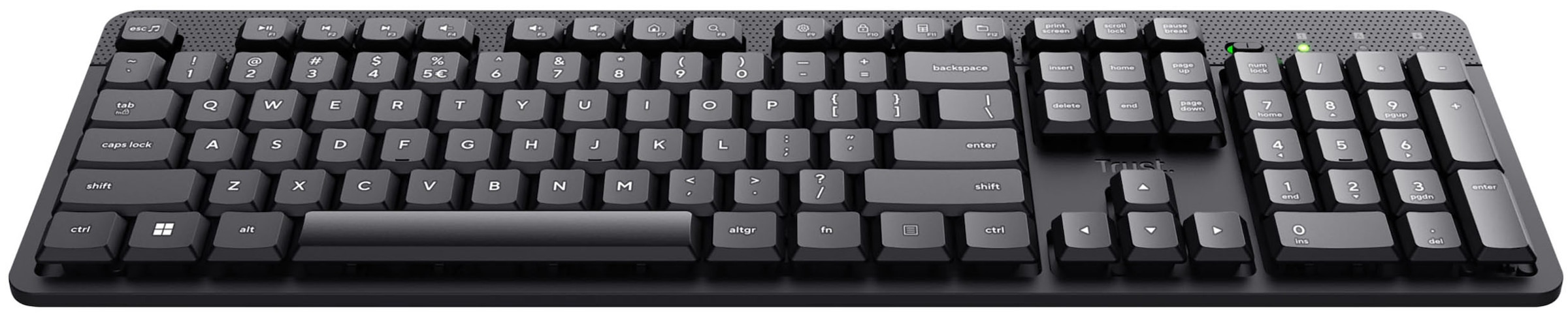 Trust Tastatur »Ody II« (Fn-Tasten | Multimedia-Tasten | Windows-Sperrtaste | Ziffernblock)