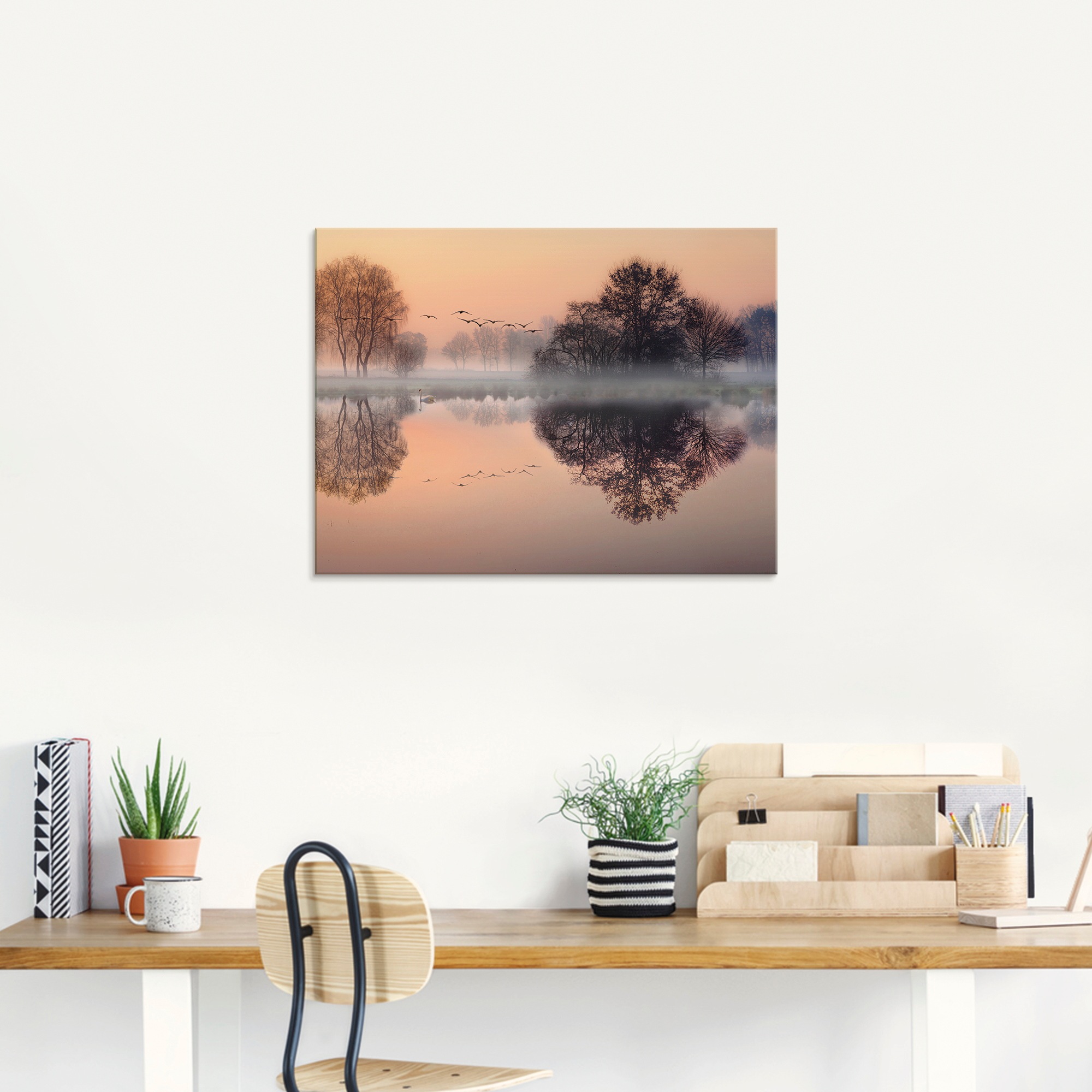 Artland Glasbild »Früh morgens am See....« Gewässer 1 Stk. tlg. in verschiedenen Größen