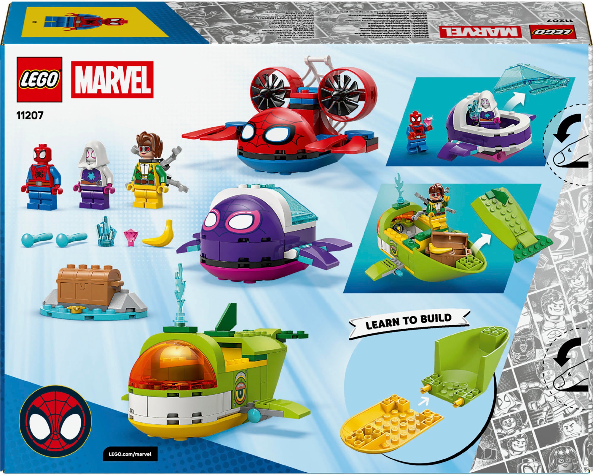 LEGO® Konstruktionsspielsteine »Spidey: Unterwasserfahrzeuge (11207), LEGO Spidey« Made in Europe