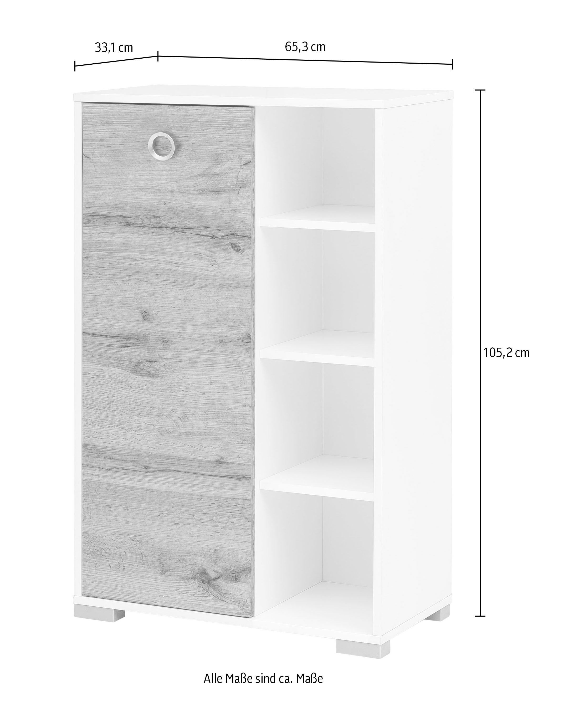 welltime Sideboard »Kimi, Breite 65,3 cm« 1 Stk. tlg. Made in Germany