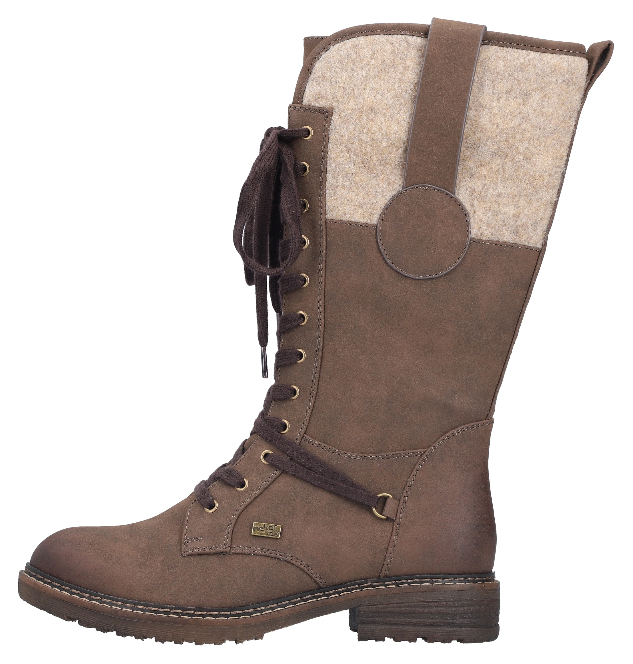 Rieker Schnürstiefel  , Winterstiefel, Blockabsatz, Warmfutter, mit Tex-Ausstattung
