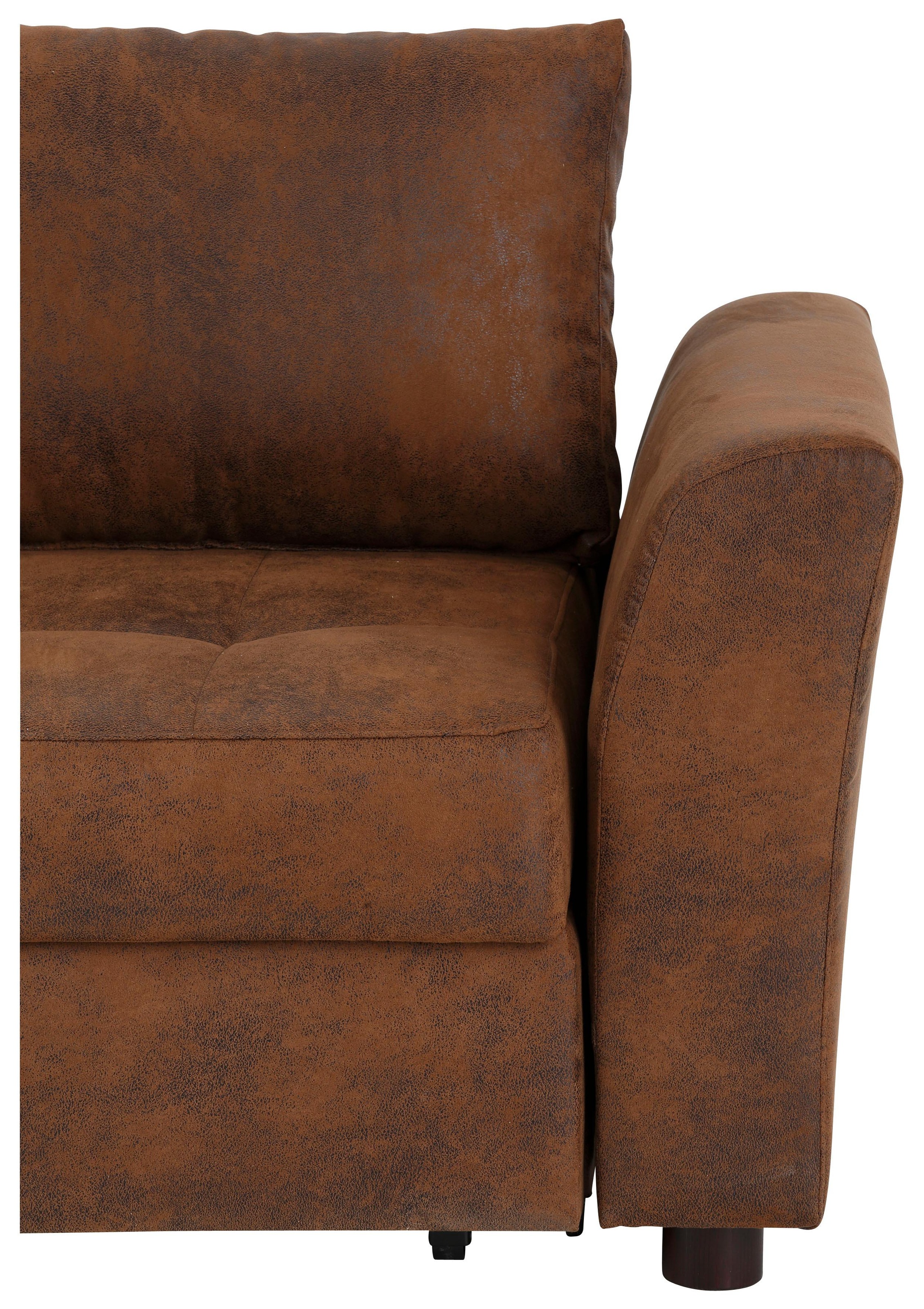 Home affaire Ecksofa »Torben L-Form«, inkl. Bettfunktion und Bettkasten, mit Federkern