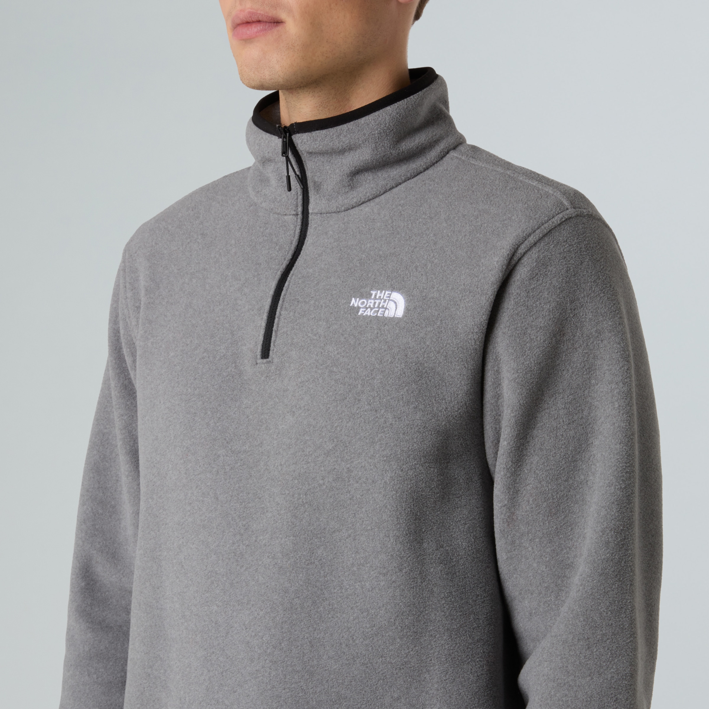The North Face Fleecepullover »M GLACIER FLEECE 1/4 ZIP JACKET«, 1 Stk. 1/4-langer Reißverschluss, aus Polyester, feuchtigkeitsabweisend

