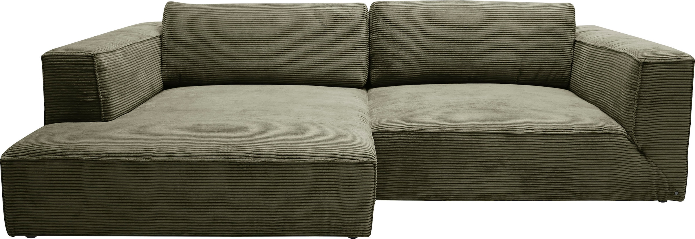 Ecksofa »Big Cube Style«, (2 St.), mit cleanen Stegkissen, extra große Sitztiefe,...