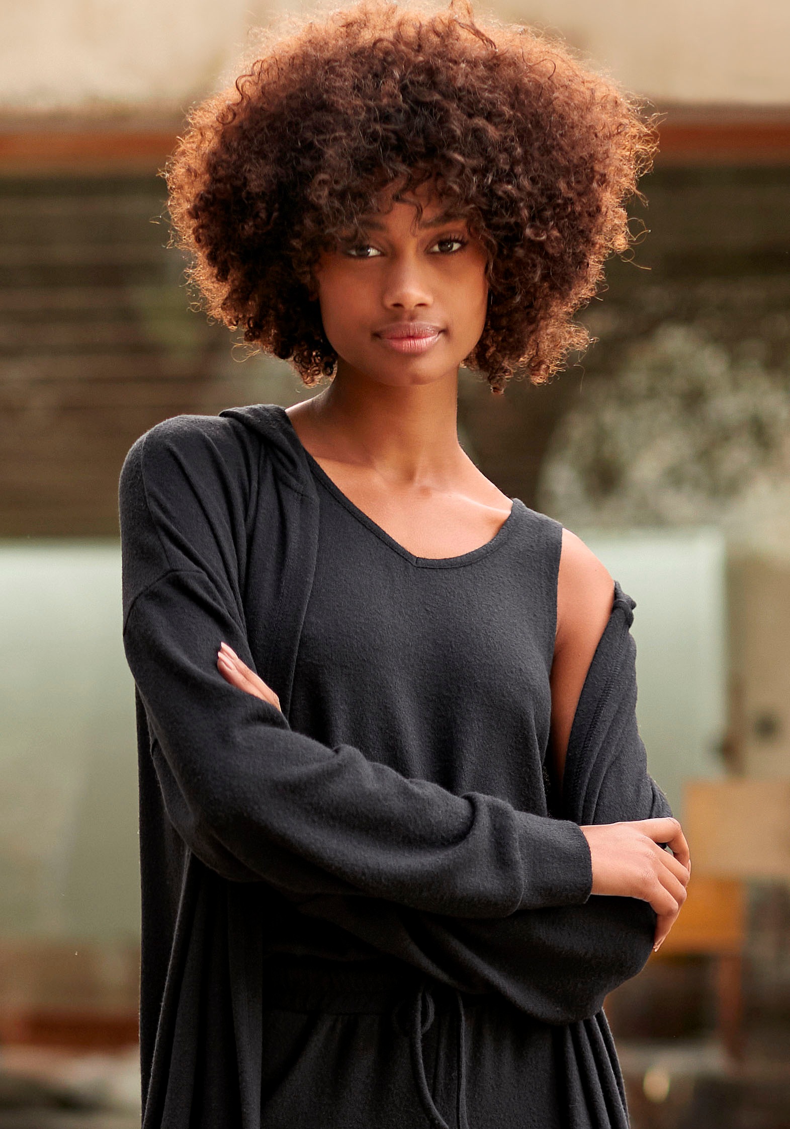 LASCANA Stricktop, mit breiten Trägern, Loungewear