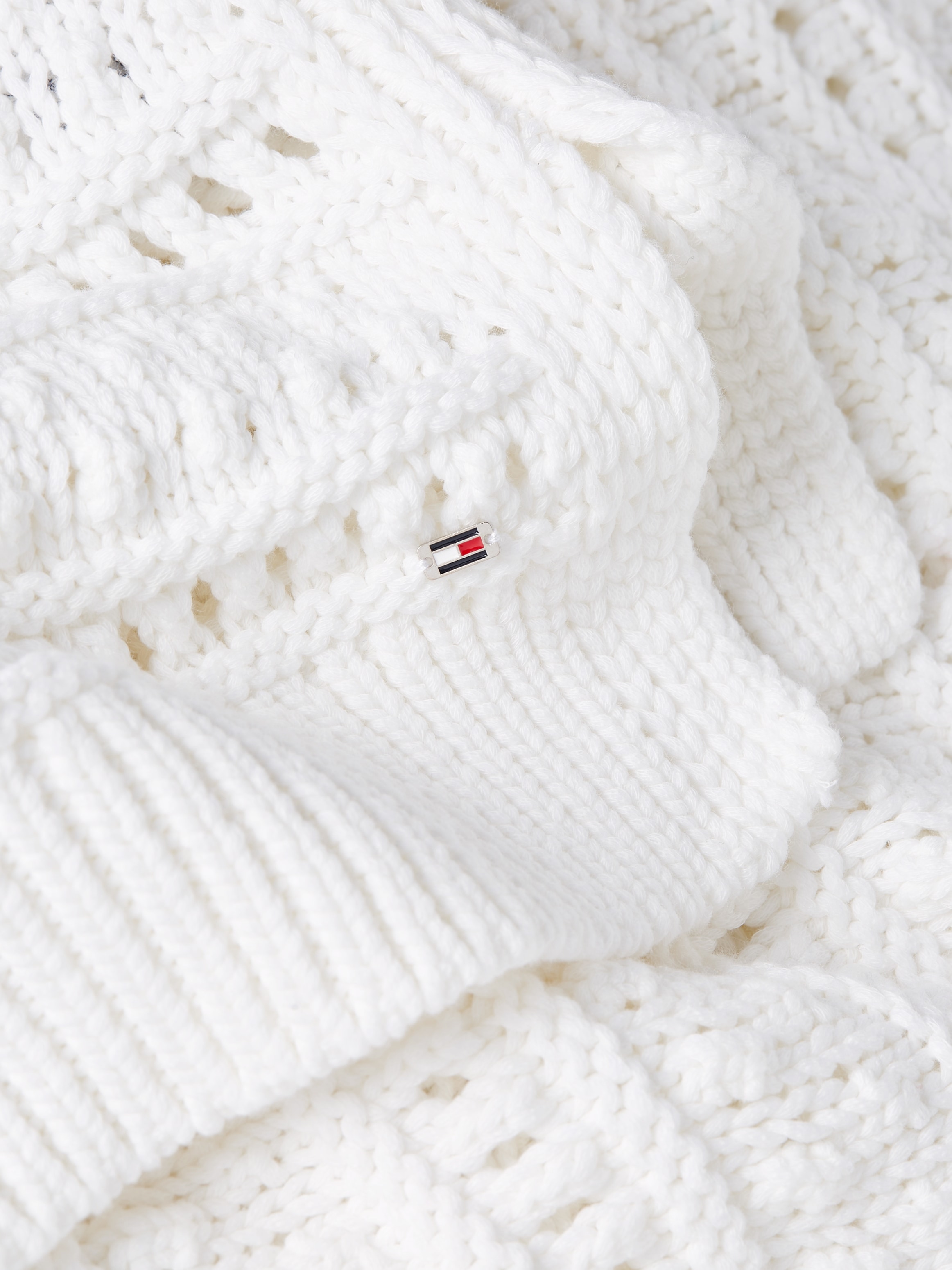 Tommy Hilfiger Pullunder »CROCHET C-NK SWEATER VEST«, in angesagter Häkeloptik