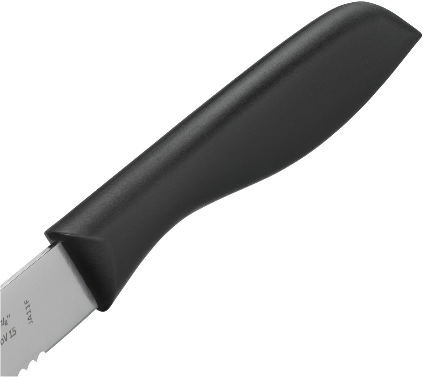 WMF Besteck-Set »Vespermesser schwarz, Klinge mit Wellenschliff aus Spezialklingenstahl«, (Set, 6 tlg.), 6-teilig, ideal für Brotzeit, multifunktional spülmaschinengeeignet
