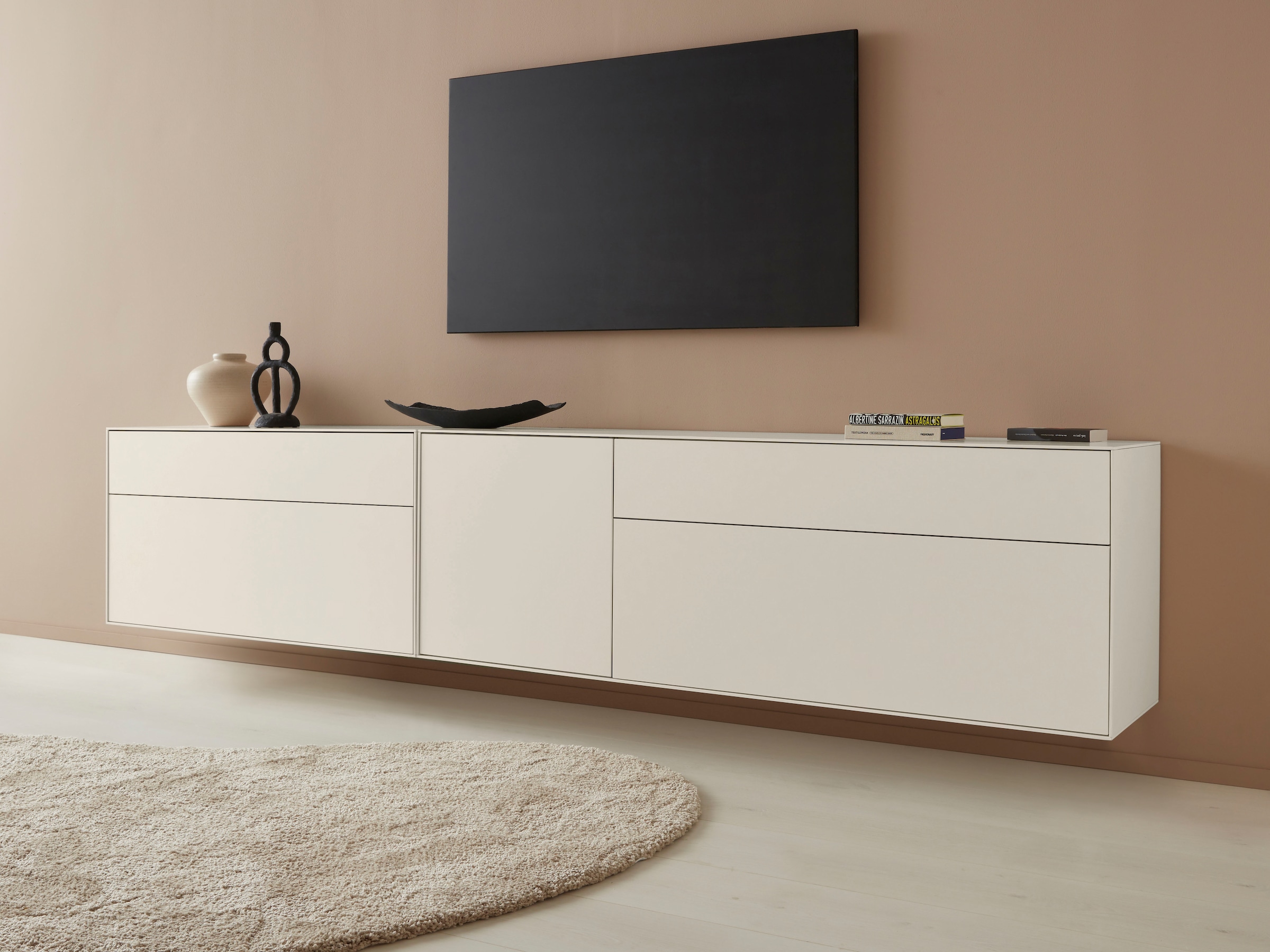 LeGer Home by Lena Gercke Lowboard »Essentials«, Breite: 112 cm, MDF lackiert, Push-to-open-Funktion