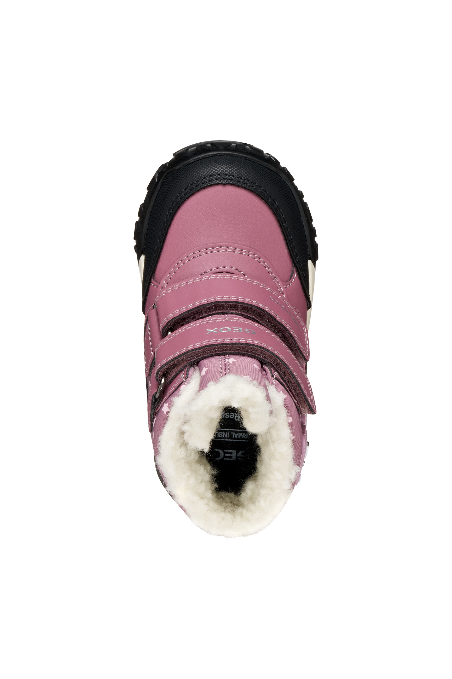 Geox Lauflernschuh »B TREKKYUP GIRL B AB«  Winterboots, Klettstiefel, mit Größenschablone zum Download