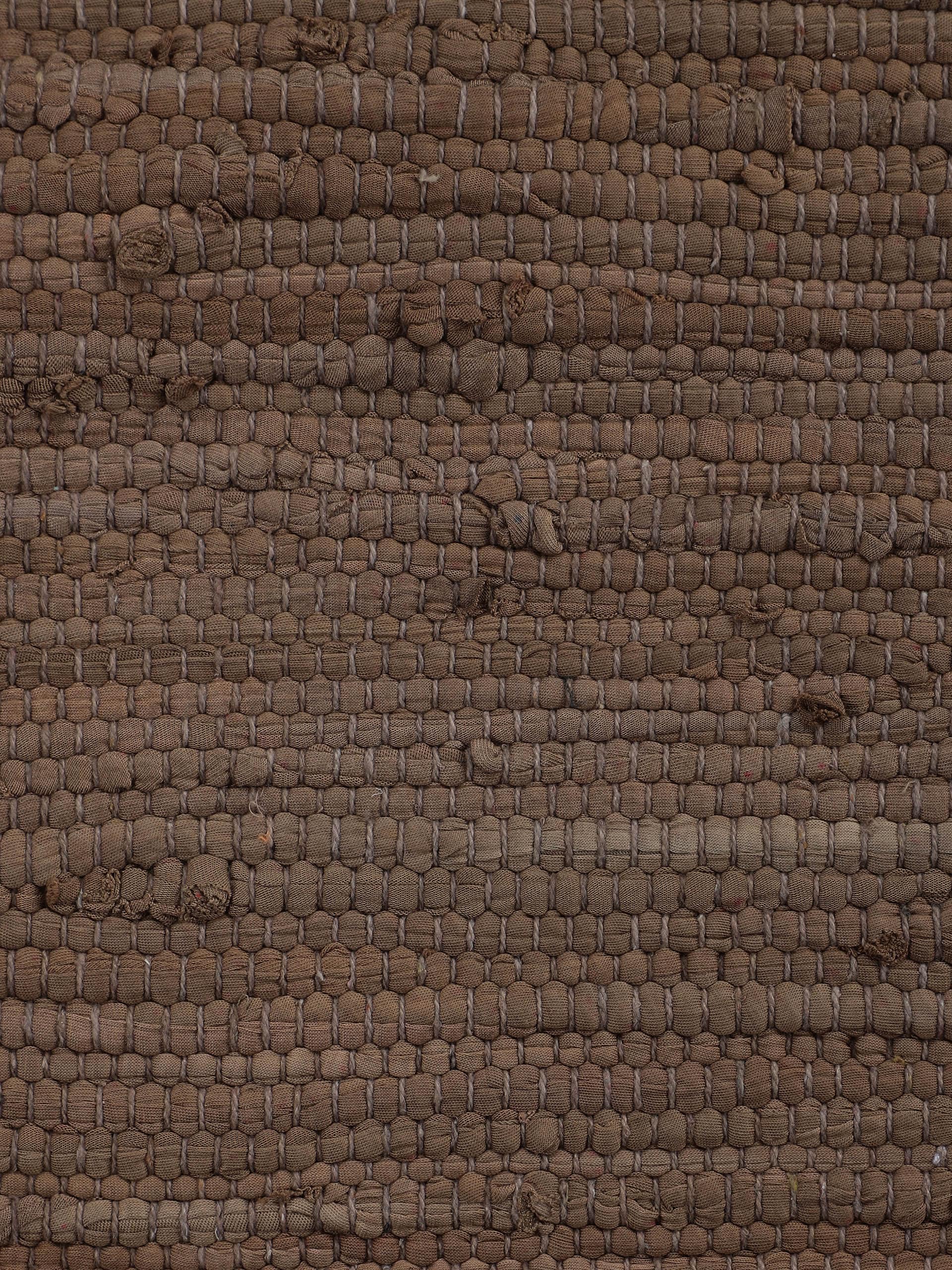 carpetfine Teppich »Kelim Chindi uni , auch als Läufer« rechteckig 5 mm Höhe Wendeteppich, reine Baumwolle, handgewebt, Uni-Farben, mit Fransen