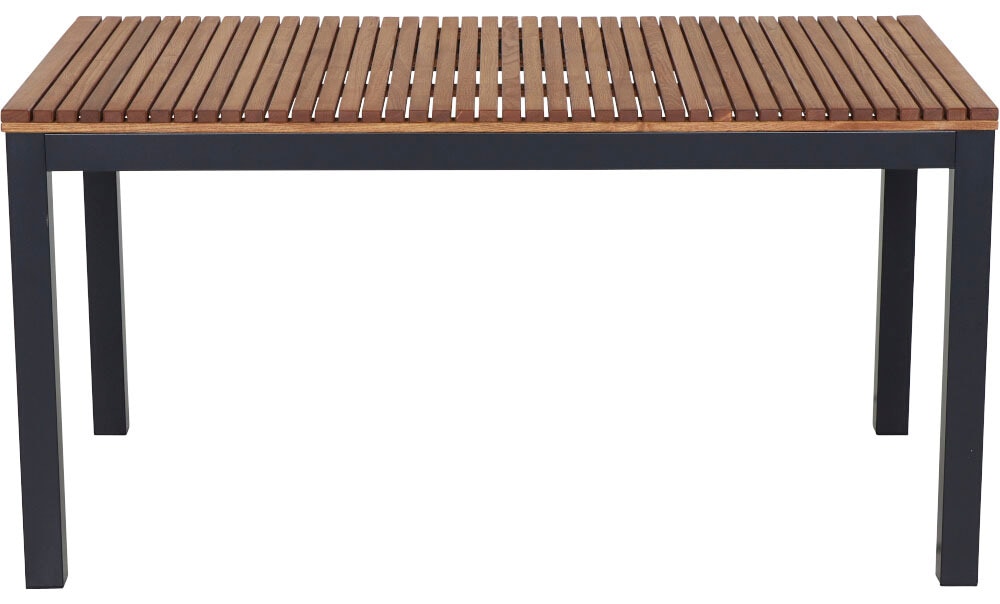 Siena Garden Gartentisch »Bozen«, (1 St.), BxTxH: 90x160x76 cm, Alu graphit, Robinieholz, geölt