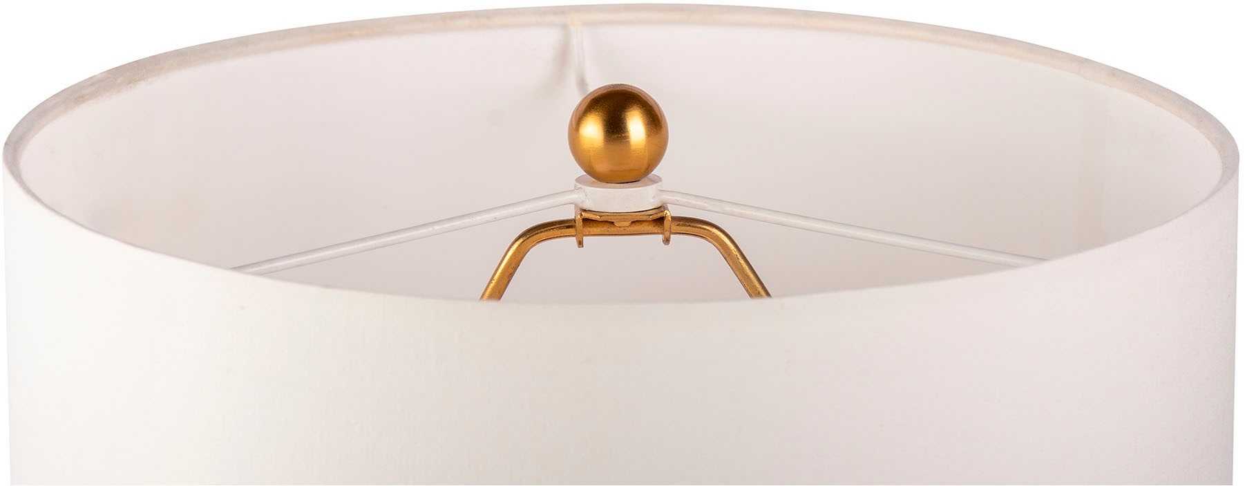 Kayoom Tischleuchte »Tischlampe Cirus 125«, 1 flammig, Leuchtmittel E27 | ohne Leuchtmittel, Sockel in Material-Mix aus Marmor und Eisen, mit Stoffschirm