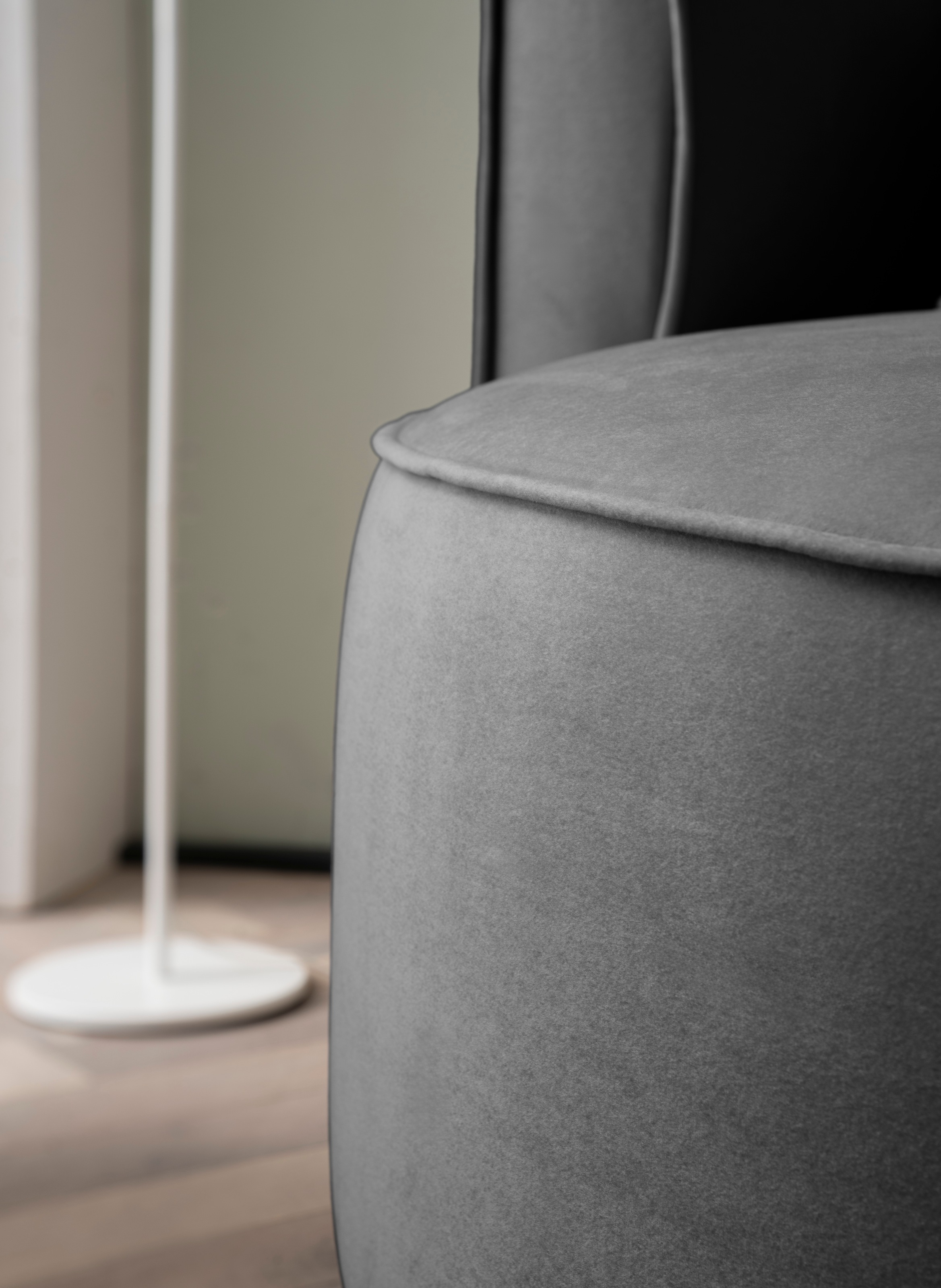 LeGer Home by Lena Gercke XXL-Sessel »ISALIE, Rundsessel mit Hocker, Lesesessel, Loveseat, Big-Sessel«, (Set), trendige Stoffe, mit 3 Zierkissen, große Sitzfläche