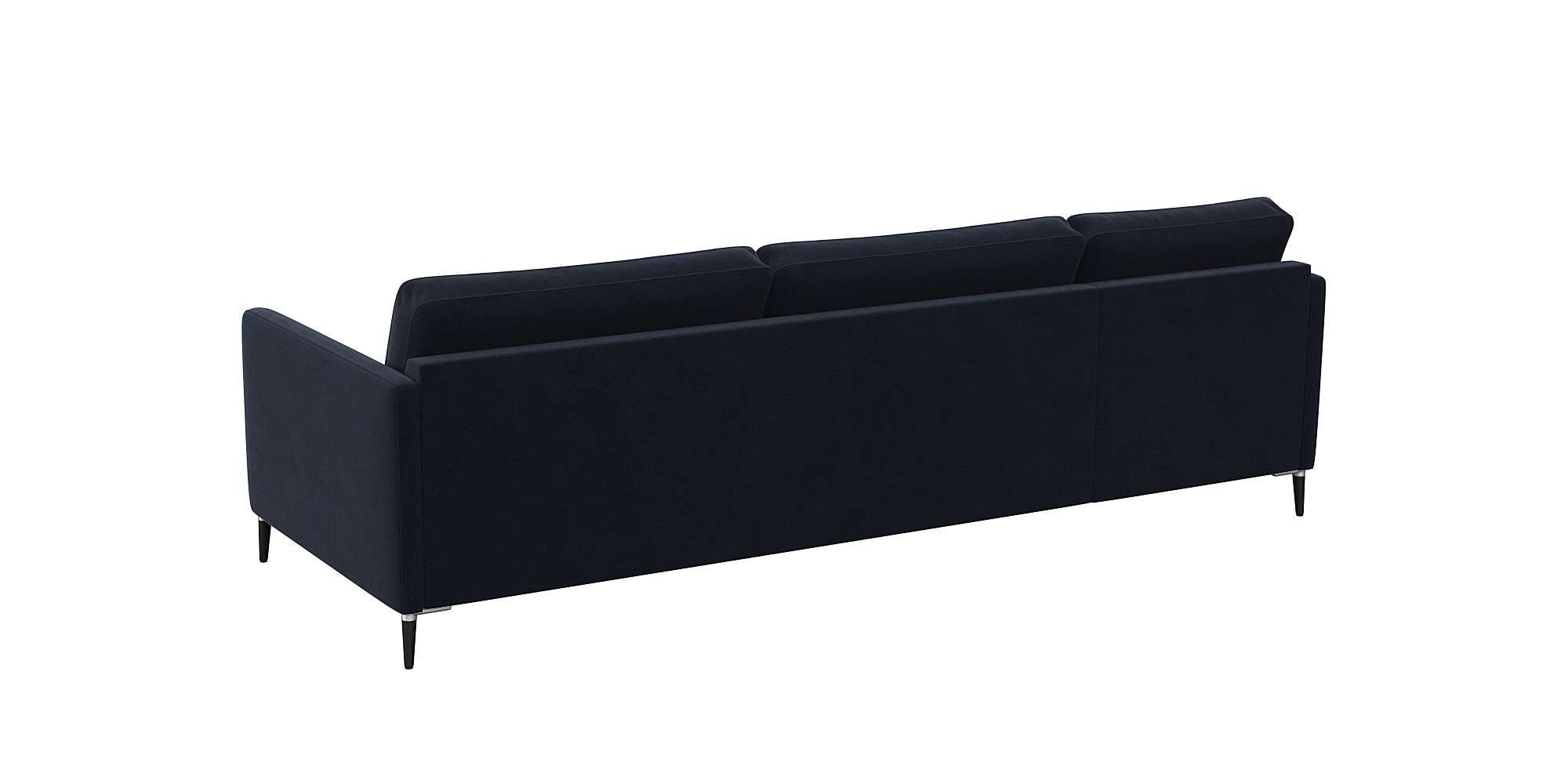 FLEXLUX Ecksofa »Fiore, L-Form«, schmale Armlehnen, Kaltschaum, Füße Alu+schwarz