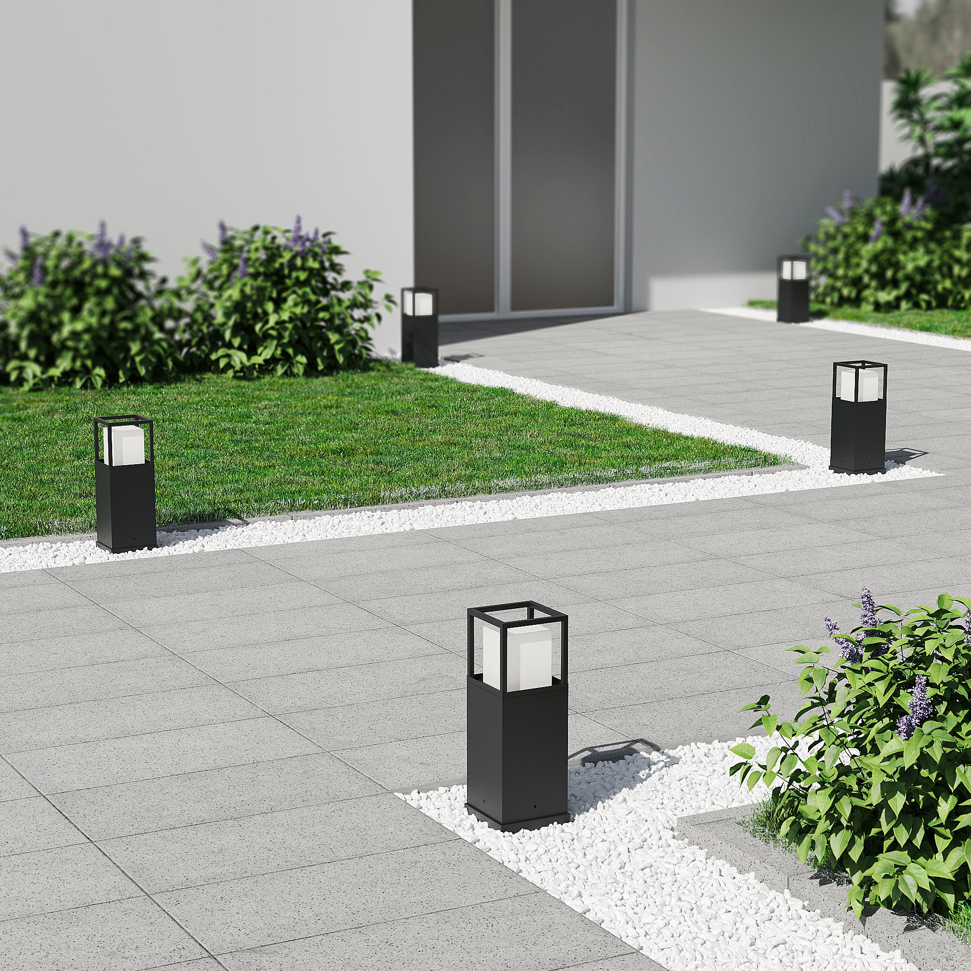 TRIO Leuchten LED Außen-Stehlampe »WITHAM, Outdoor Garten Stehleuchte Höhe 40cm, 14,5W LED, 1450 Lumen« LED-Board 1 Stk. warmweiß - kaltweiß Lichtfarbe einstellbar warmweiß bis kaltweiß 2300/3000/4000K, IP54