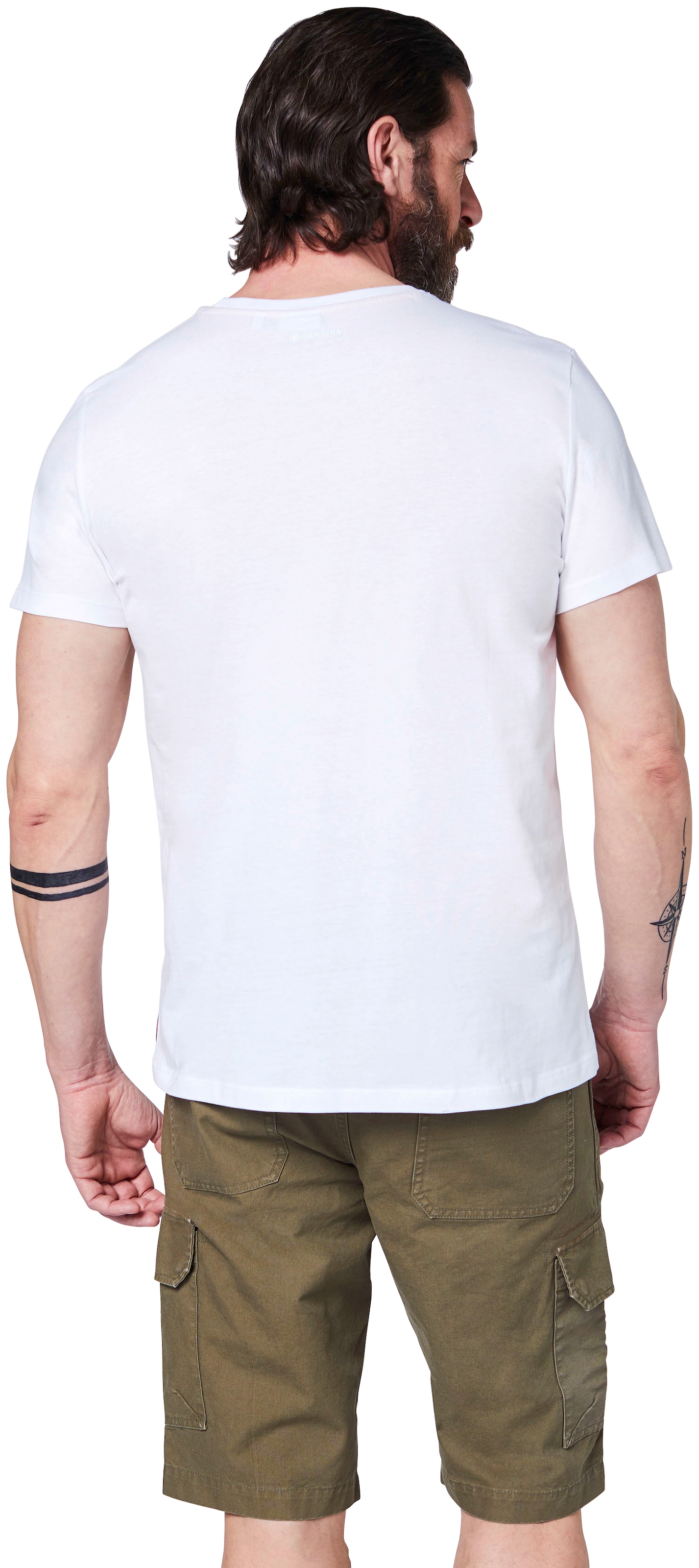 GARDENA T-Shirt bei Aufdruck ♕ mit »Bright White«