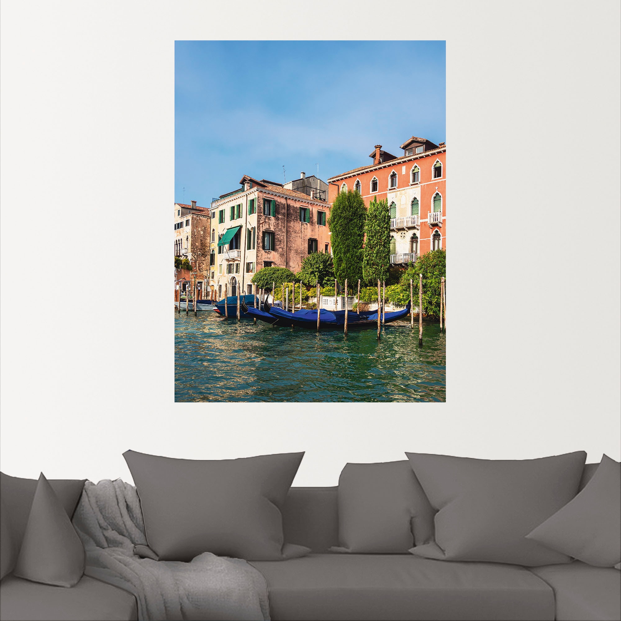 Artland Wandbild »Blick Venedig«, als auf oder Poster Alubild, Leinwandbild, Rechnung (1 Gebäude kaufen Größen versch. auf St.), Venedig, historische in Wandaufkleber