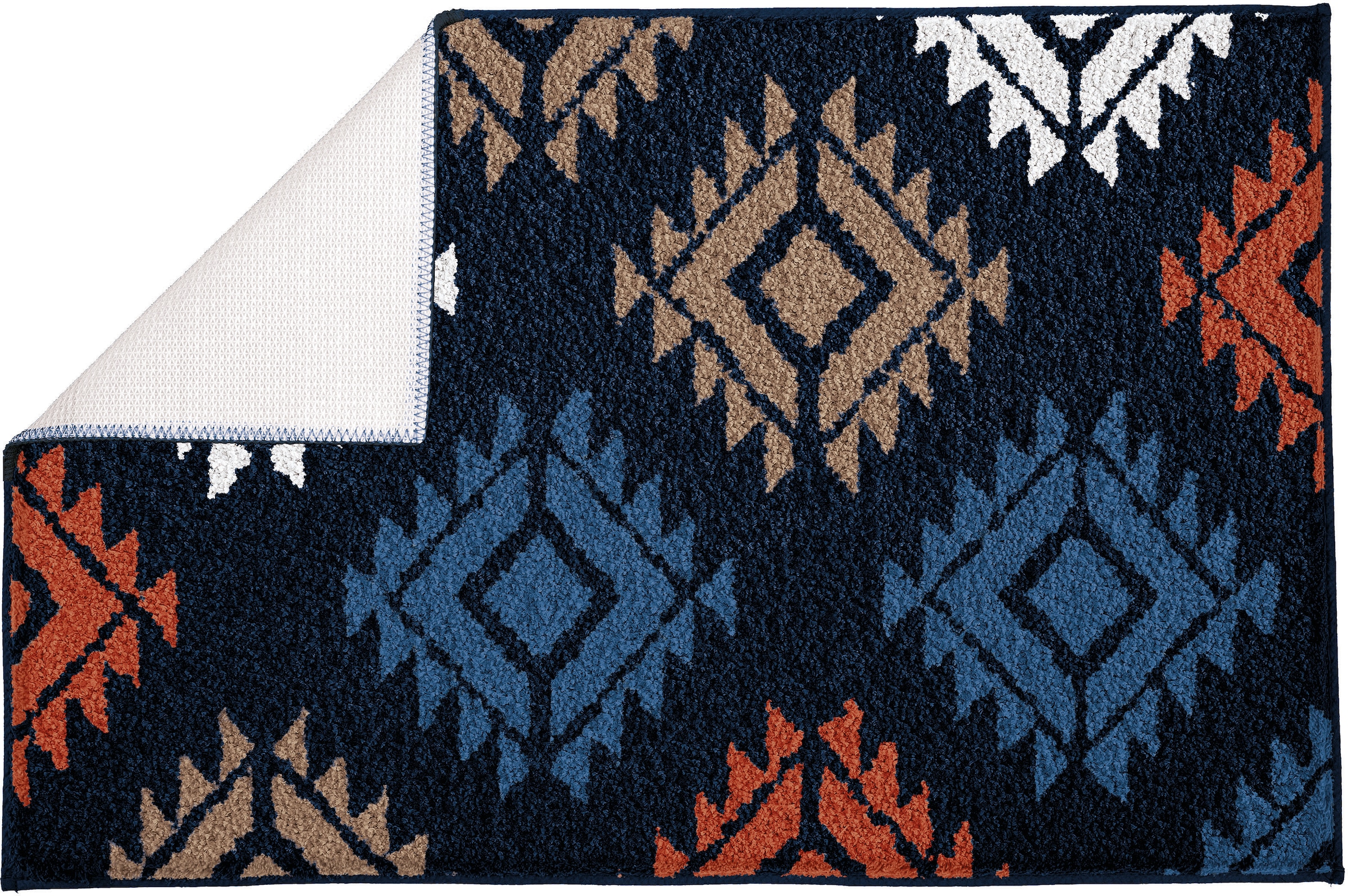 Kleine Wolke Badematte »Luana«, rutschhemmend beschichtet, fußbodenheizungsgeeignet, Badteppich, modernes Ethno Design, waschbar