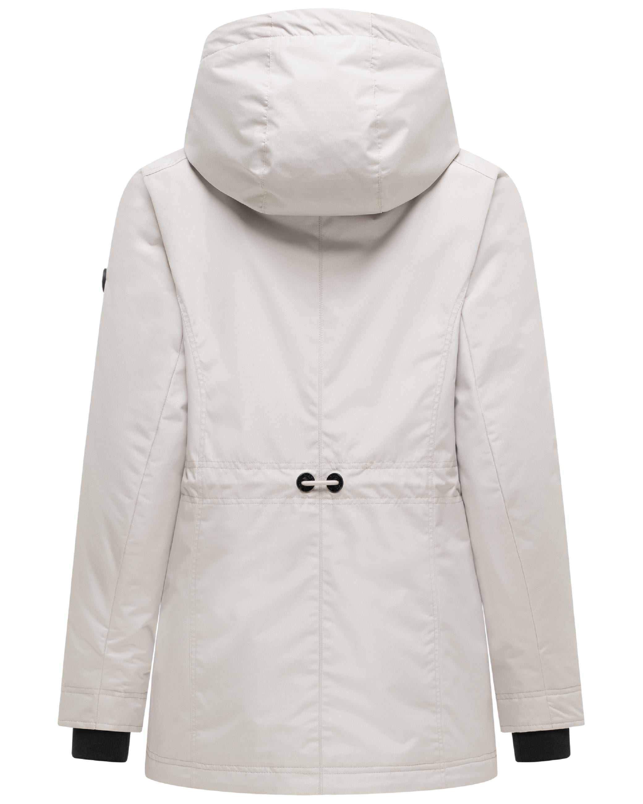 Navahoo Winterjacke »Winterjacke Nibellaa 14« mit Kapuze Warme Damen Jacke mit Taillenzugkordel