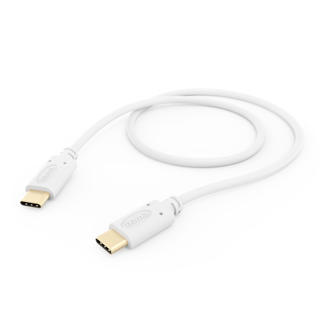 Hama USB-Kabel »Ladekabel, USB-C, 1,5m, weiß« USB Typ C | USB-C USB-C 150 cm Datenübertragung, Schnellladefunktion