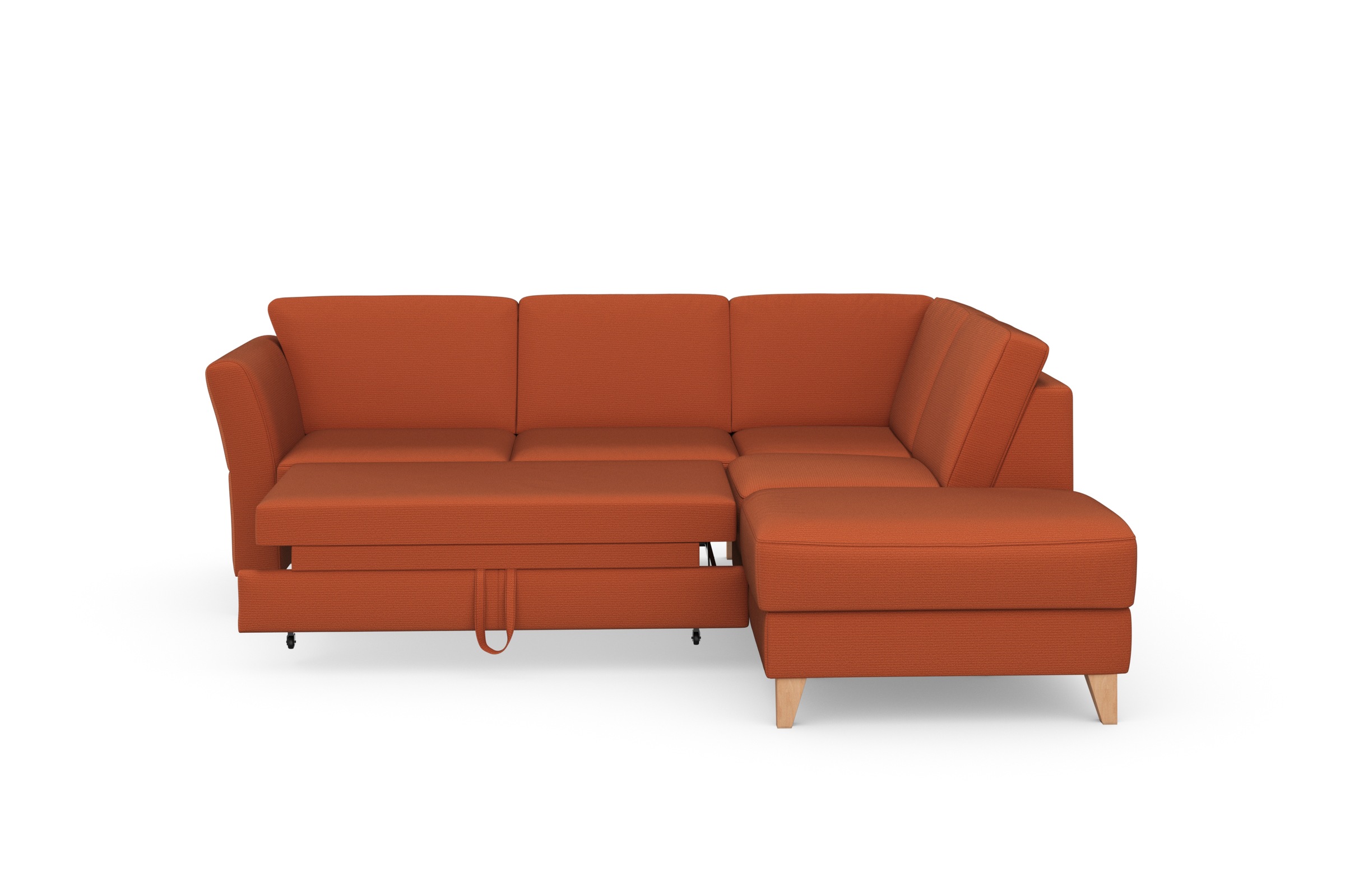 sit&more Ecksofa »Visby L-Form«, Wahlweise mit Bettfunktion und Stauraum, frei im Raum stellbar