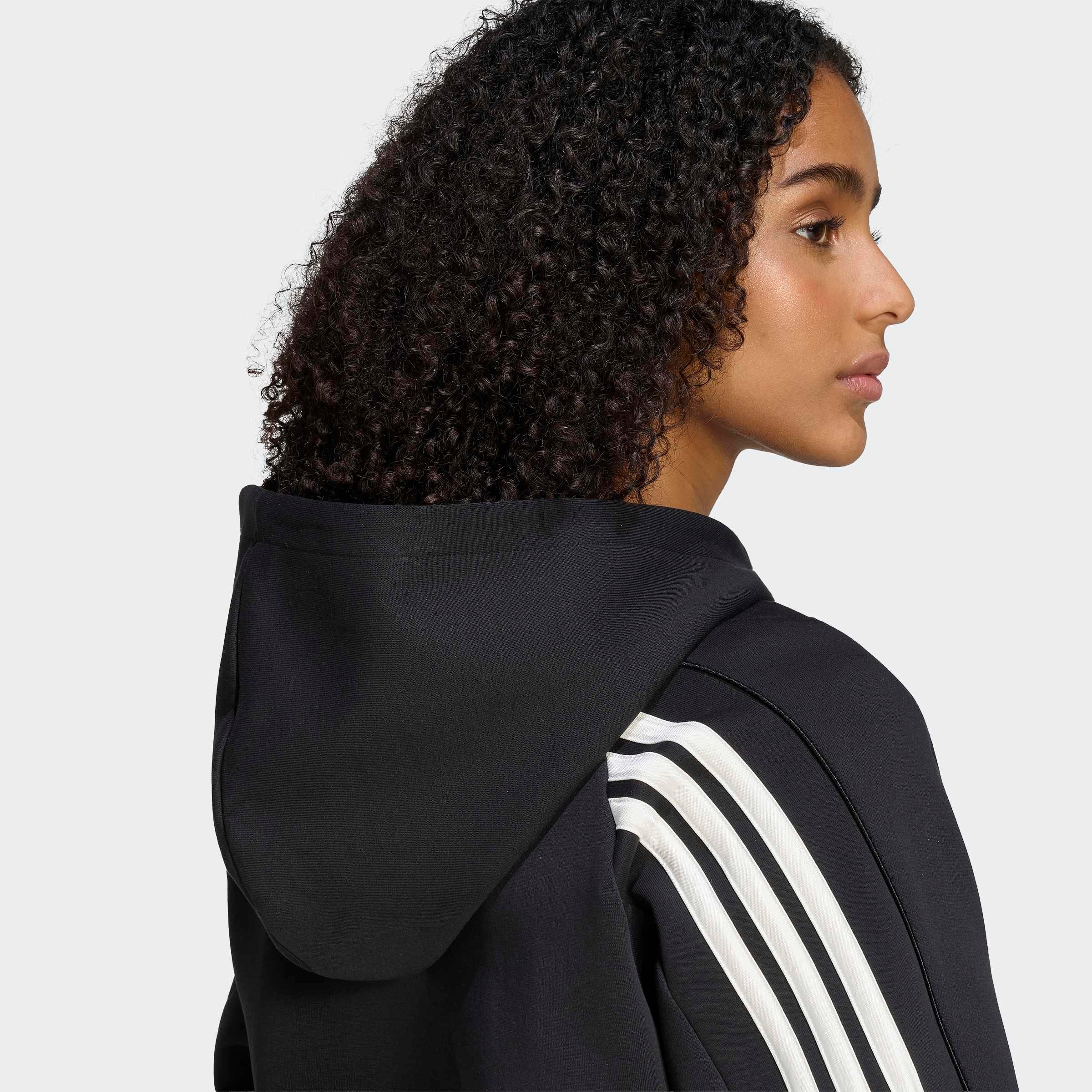 adidas Sportswear Kapuzensweatjacke »STADIUM 3-STREIFEN, DURCHGEHENDER REISSVERSCHLUSS« mit Kapuze, in normaler Länge